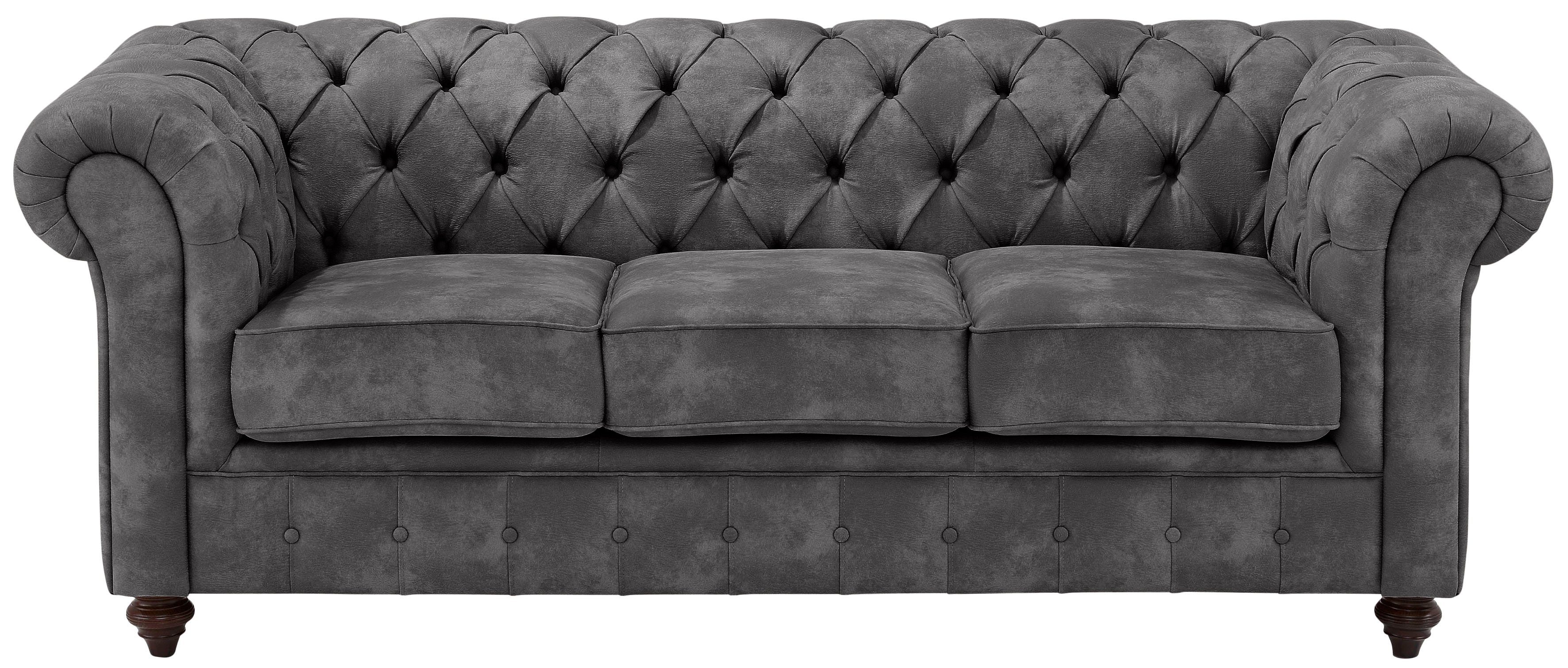 Home affaire Chesterfield-Sofa Chesterfield 3-Sitzer B/T/H: günstig online kaufen