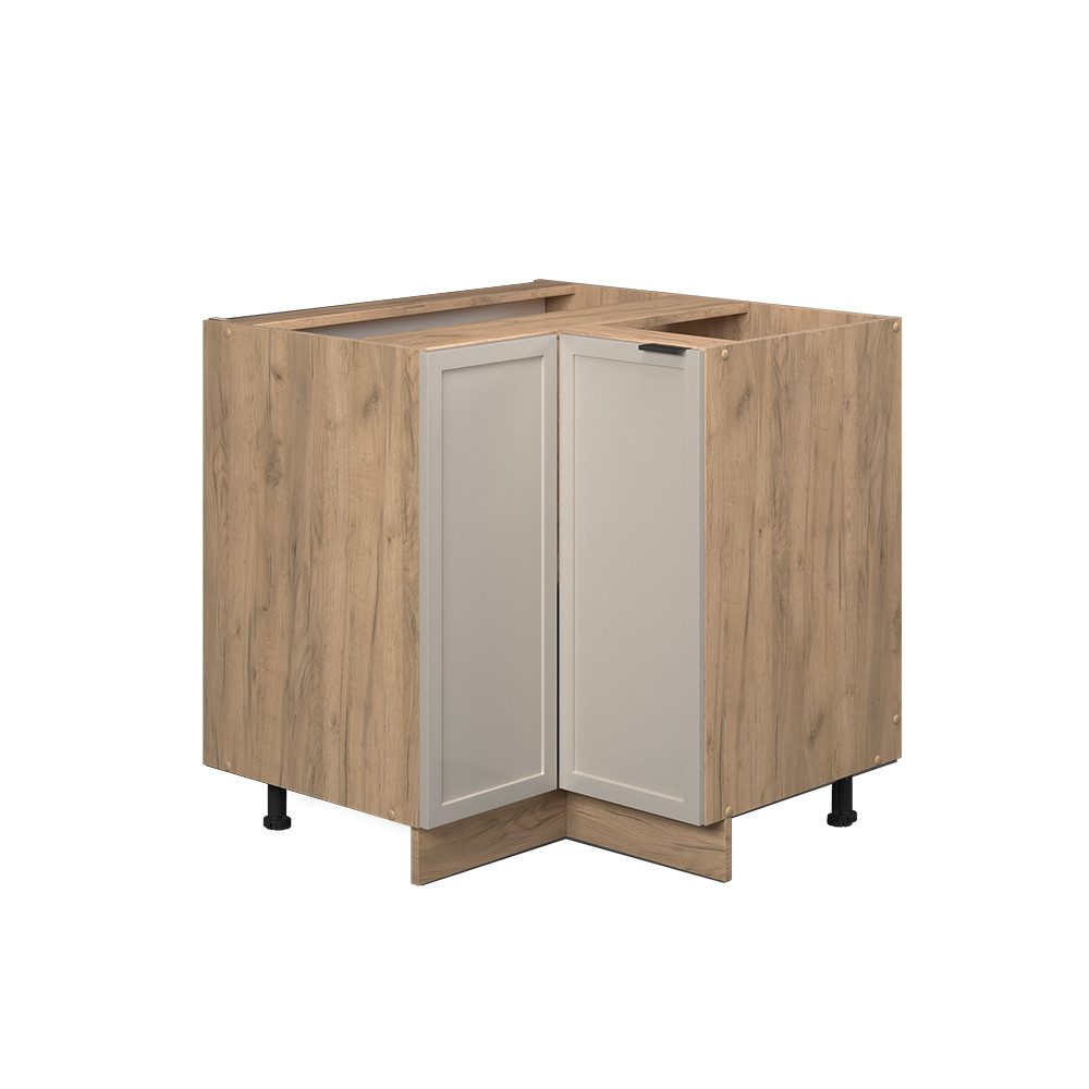 Vicco Eckunterschrank Fame-Line, GrauBeige/Goldkraft Eiche, 80.5 günstig online kaufen