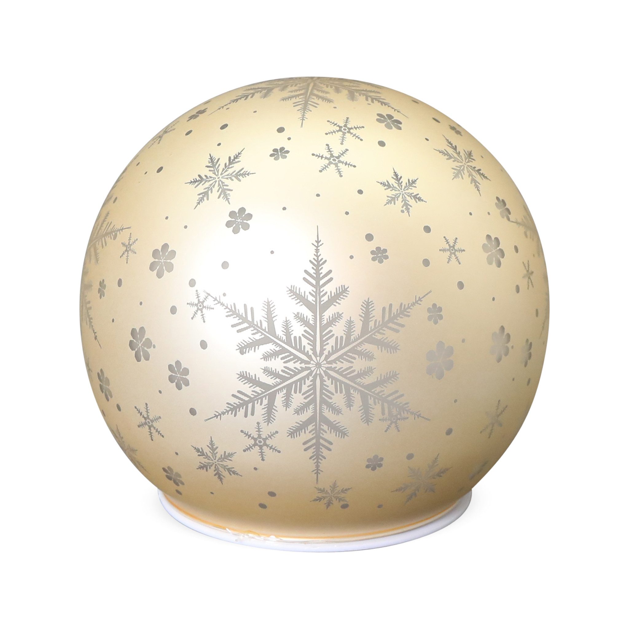 matches21 HOME & HOBBY Dekolicht LED Glaskugel Gold Ø 10 cm, Weihnachtsdeko günstig online kaufen