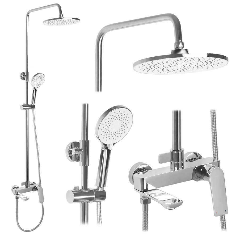 wohnwerk.idee Duschsystem Duscharmatur Dusche Regendusche Avalon günstig online kaufen