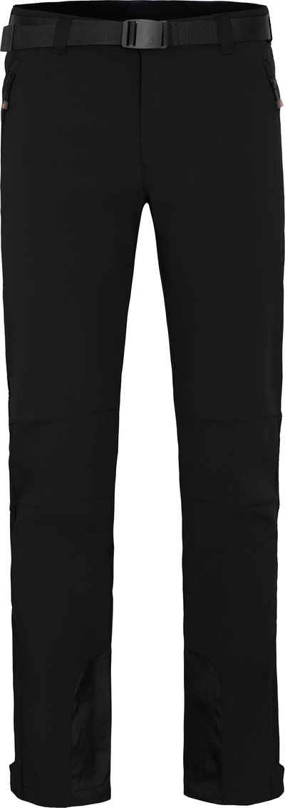Bergson Outdoorhose »ONETREE« Herren Winter Softshellhose, winddicht, mit warmem Innenfleece, Kurzgrößen, schwarz