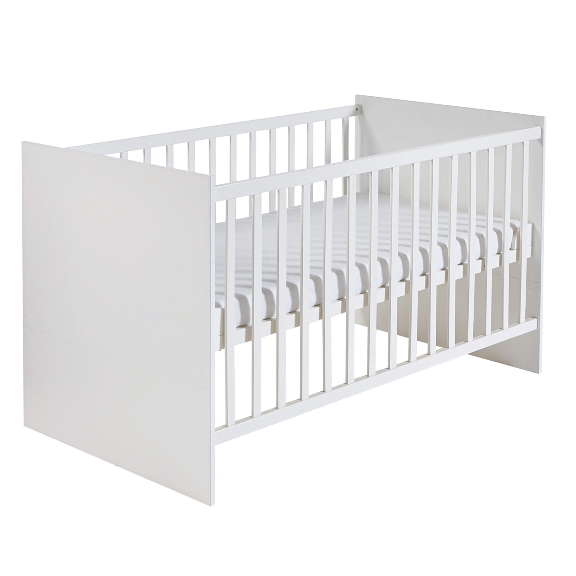 roba® Babyzimmer-Komplettset Maren, Gitterbett, Wickelkommode & 3-türiger Schrank, umbaubar