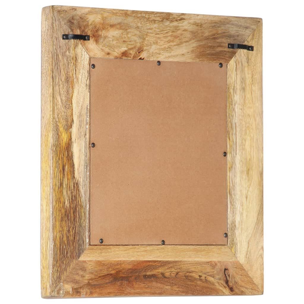 furnicato Wandspiegel Spiegel Handgeschnitzt 50x50x2,6 cm Massivholz (1-St)