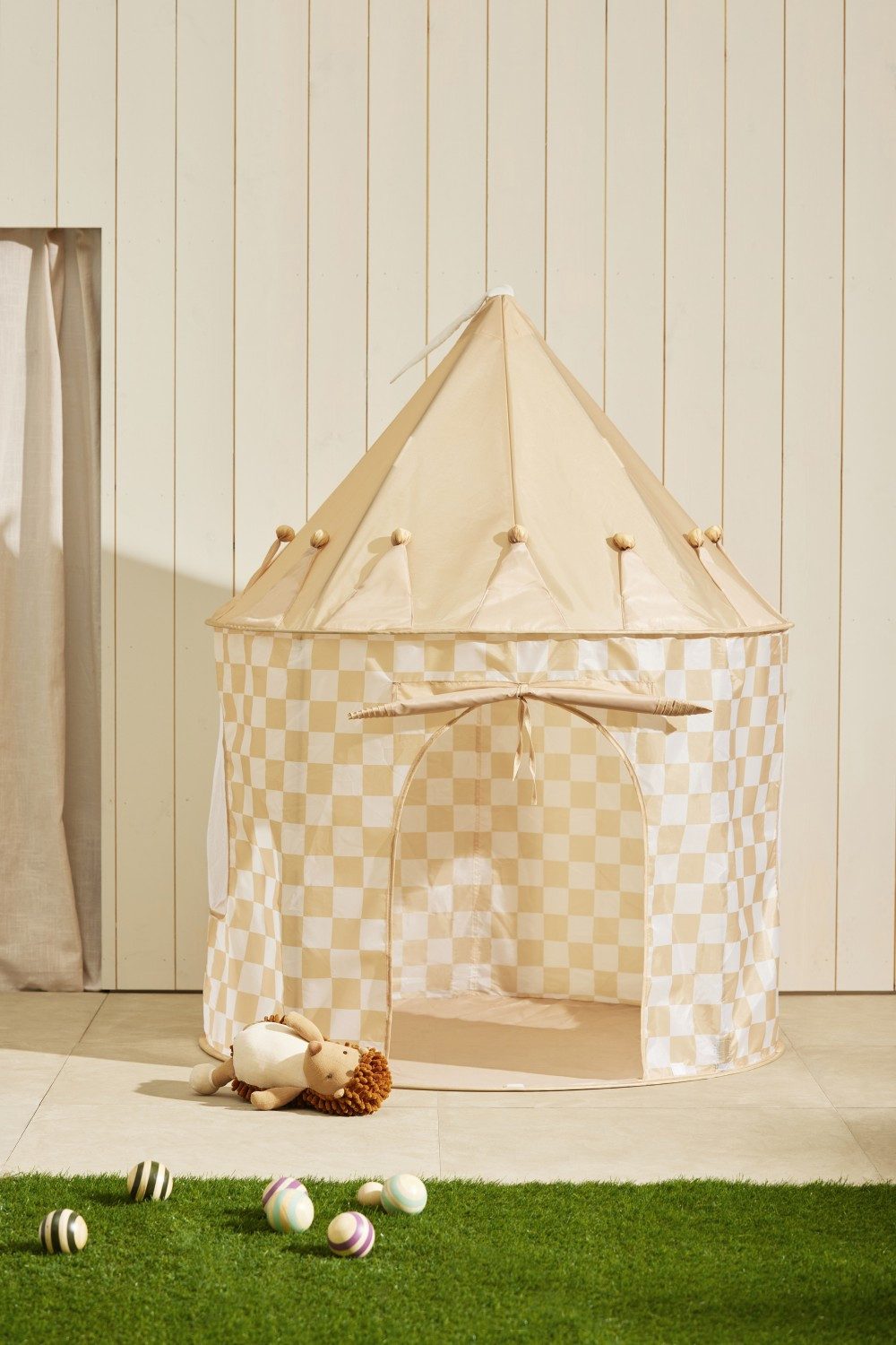 Kids Concept Spielzelt Spielzelt Karo gelb