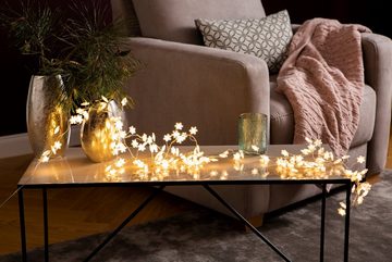 AM Design LED-Lichterkette Schneeflocke, Weihnachtsdeko aussen, 5m Anlaufkabel