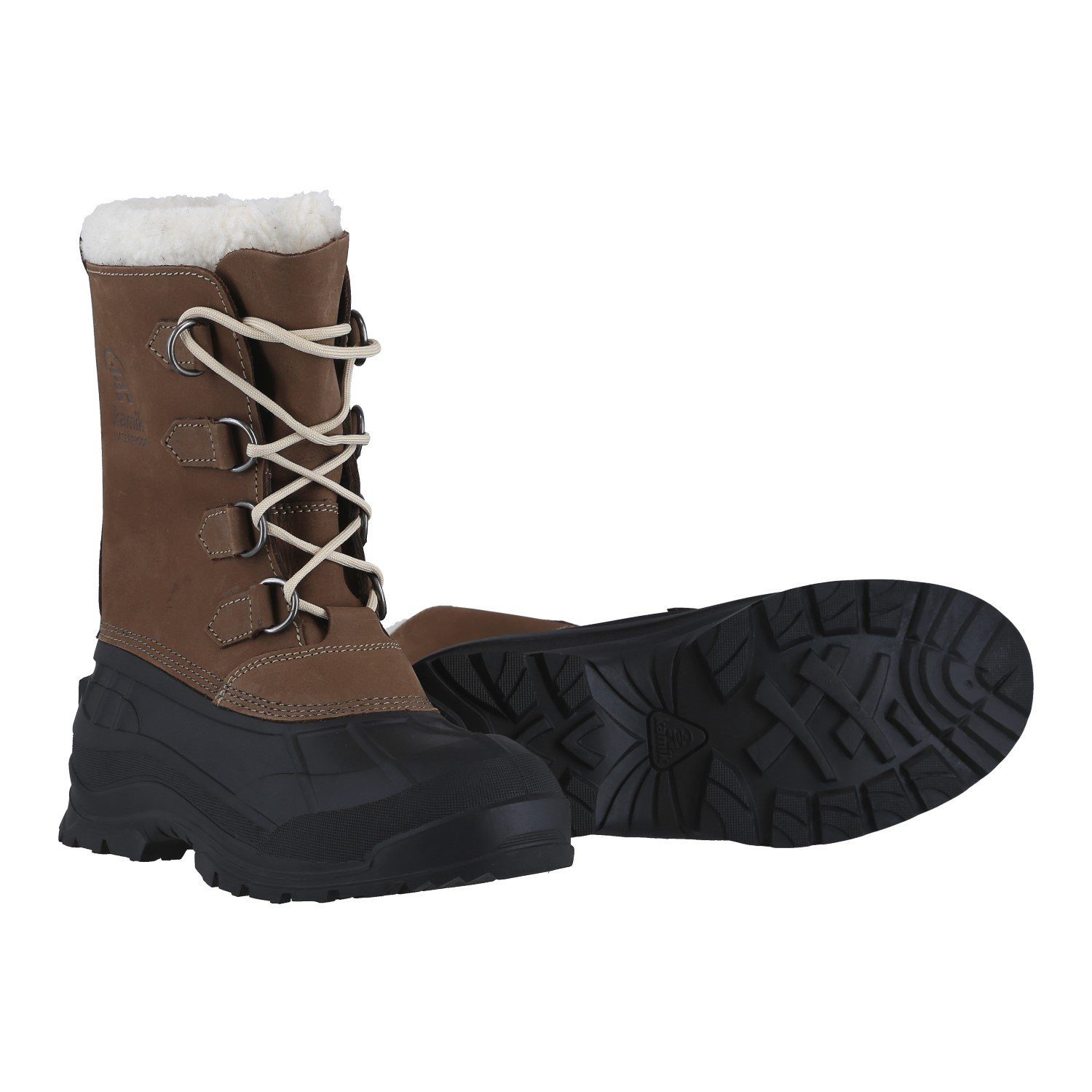 Kamik Alborg (Nubukleder, wasserdicht) fossilbraun Damen Winterstiefel