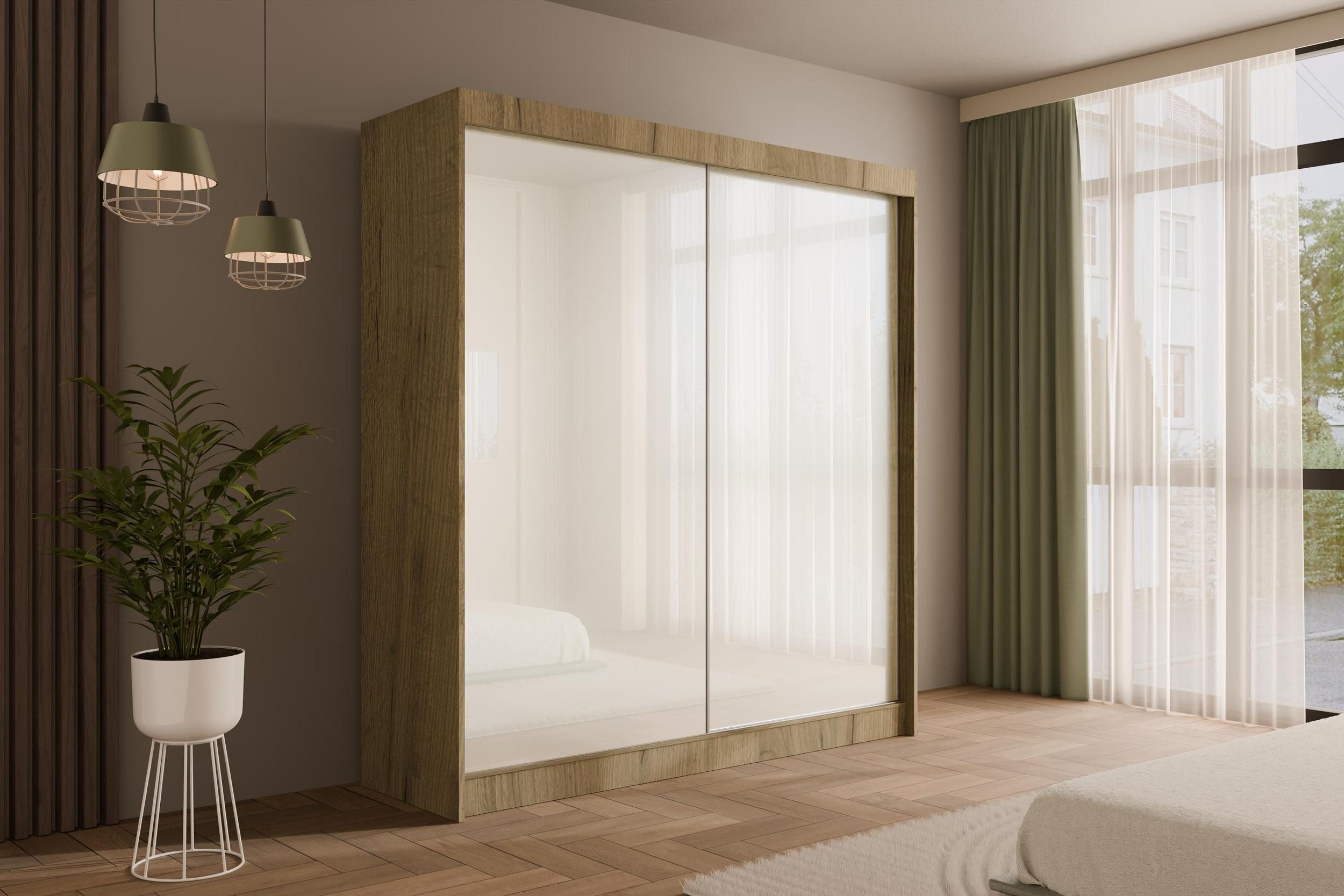 ALTDECOR Schiebetürenschrank PEKA (Kleiderschrank Garderobenschrank mit günstig online kaufen