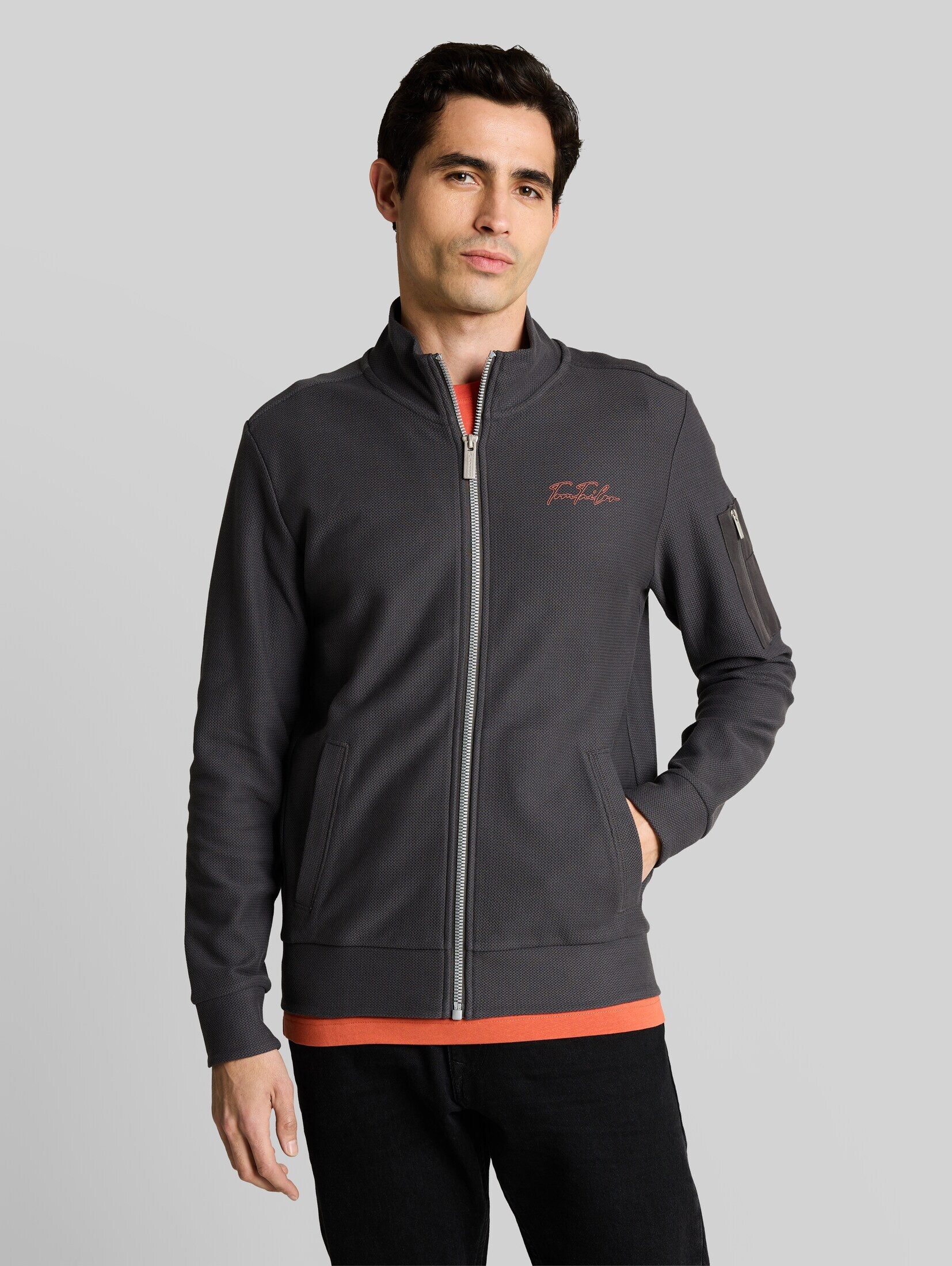 TOM TAILOR Sweatjacke Strick & Sweatshirts Sweatjacke mit Stehkragen