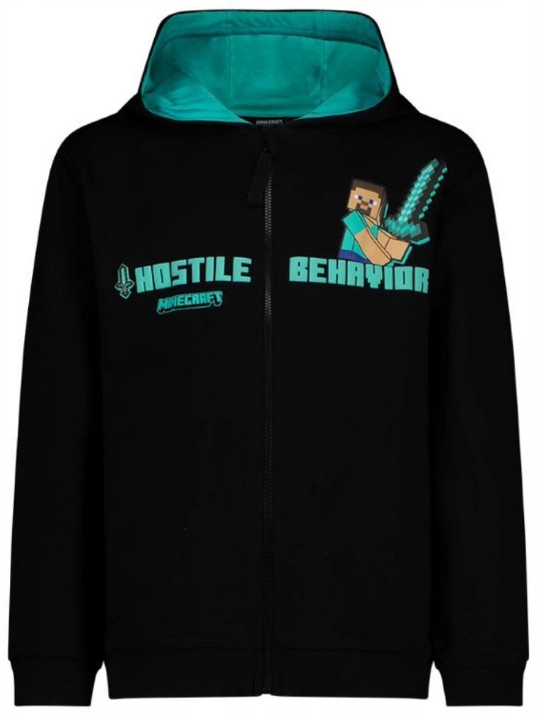 Minecraft Kapuzensweatshirt MINECRAFT Kapuzen Sweatshirtjacke Jungen+Mädchen 6-12Jahre Minecraft Kinder Sweatshirtjacke Pullover