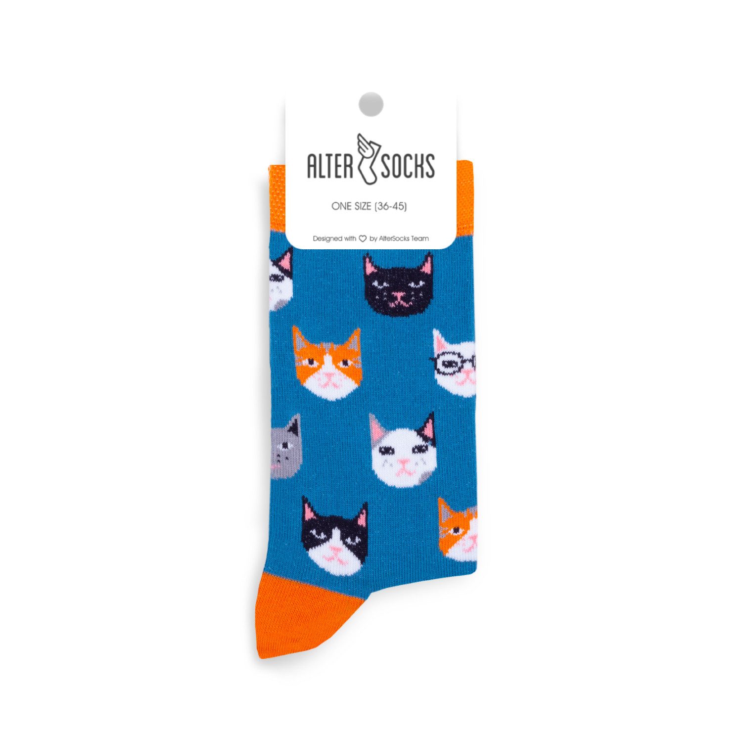 AlterSocks Freizeitsocken Lustige Katzen Socken Damen & Herren witzige Socken, Einheitsgröße (1 Paar)