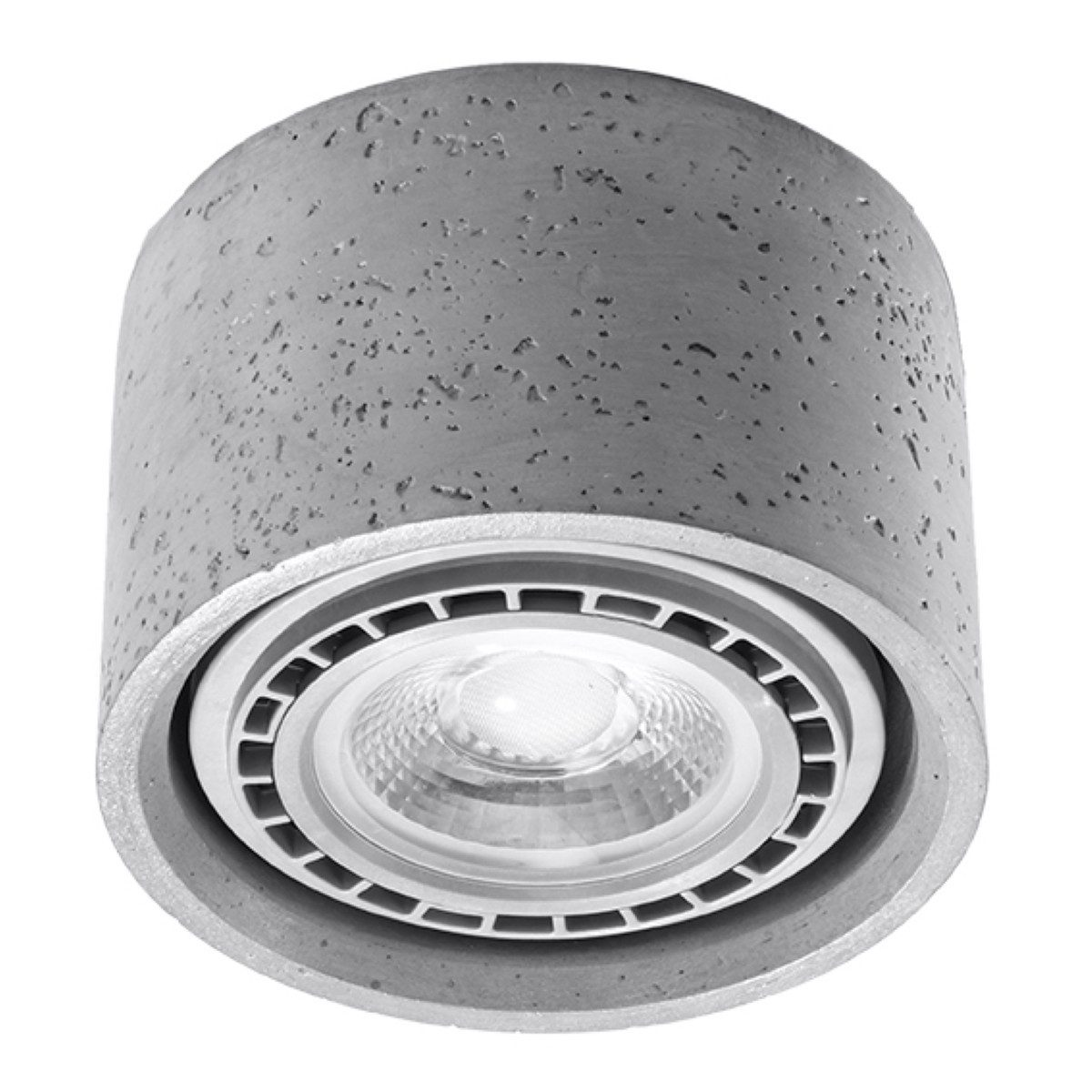 möbelvita Deckenleuchte Deckenleuchte NARO 1 Beton, Lichter aus, NEIN