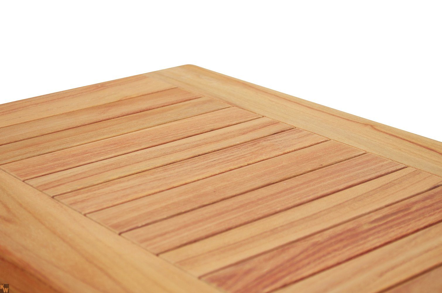 Kai Wiechmann Standregal Edles Teak Gartenregal 100 x 38 cm als wetterfestes Ablageregal, unbehandeltes Teak Outdoor-Regal mit drei Ebenen