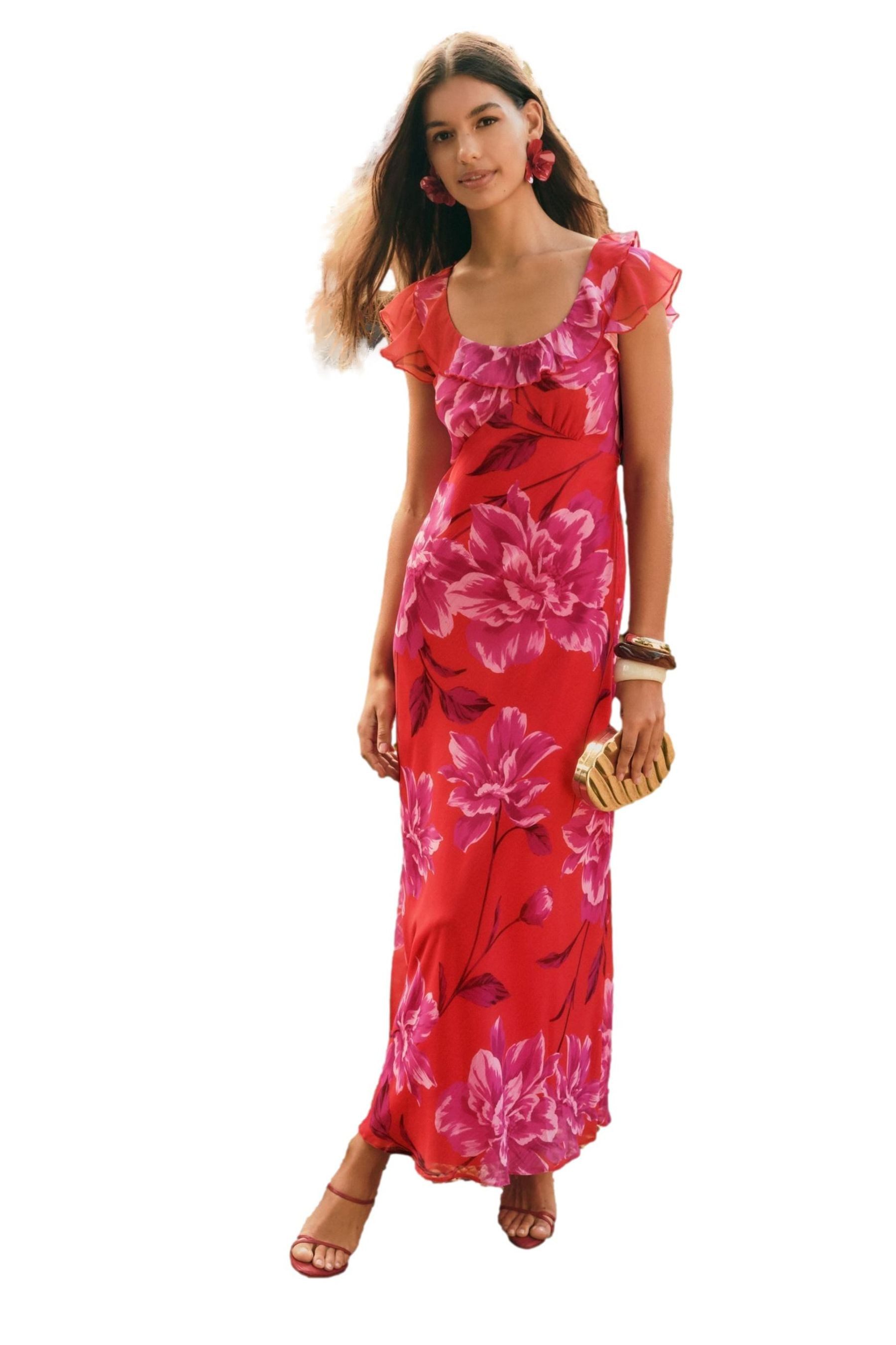 Friends Like These Maxikleid Friends Like These Chiffon-Maxikleid, Regular günstig online kaufen