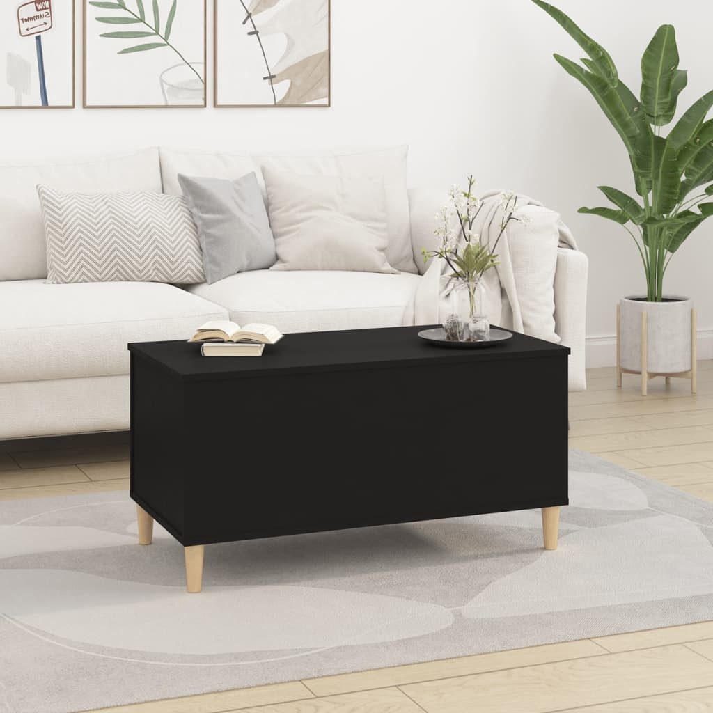 vidaXL Couchtisch Couchtisch Schwarz 90x44,5x45 cm günstig online kaufen