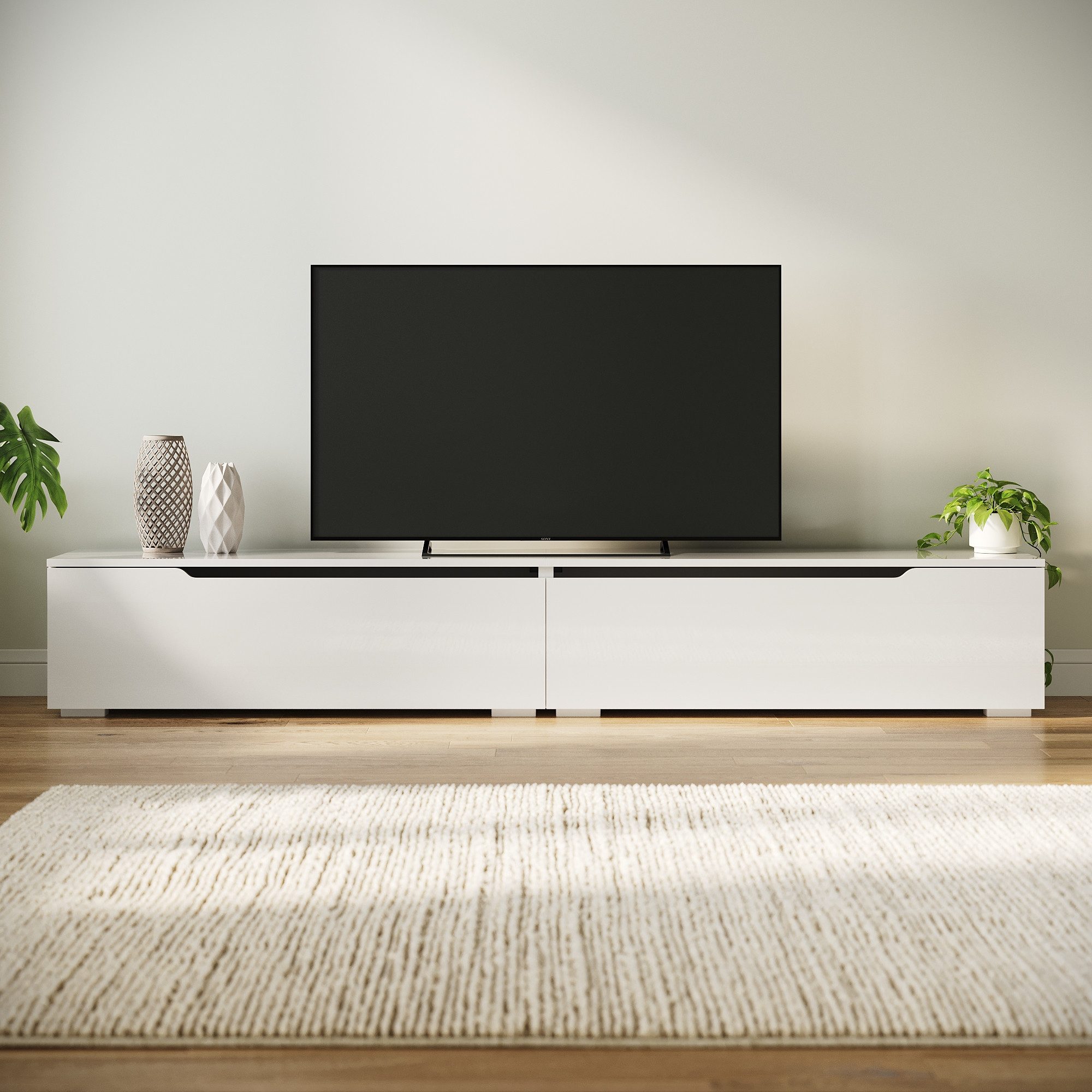 SONNI Lowboard Lowboard 200cm TV-Schrank hängend oder stehend Fernsehertisch, TV-Schränke, fernseher schrank für wohnzimmer