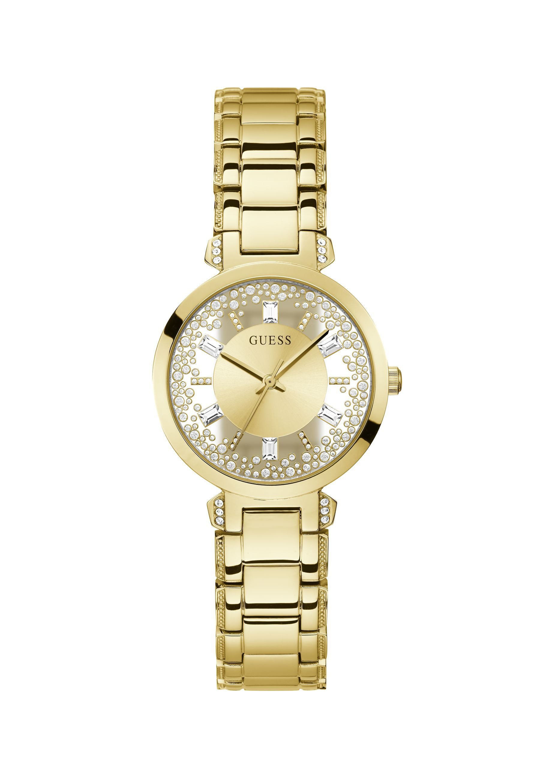 Guess Quarzuhr GD CRYSTAL CLEAR, (1-tlg), Quarz-Analoguhr günstig online kaufen