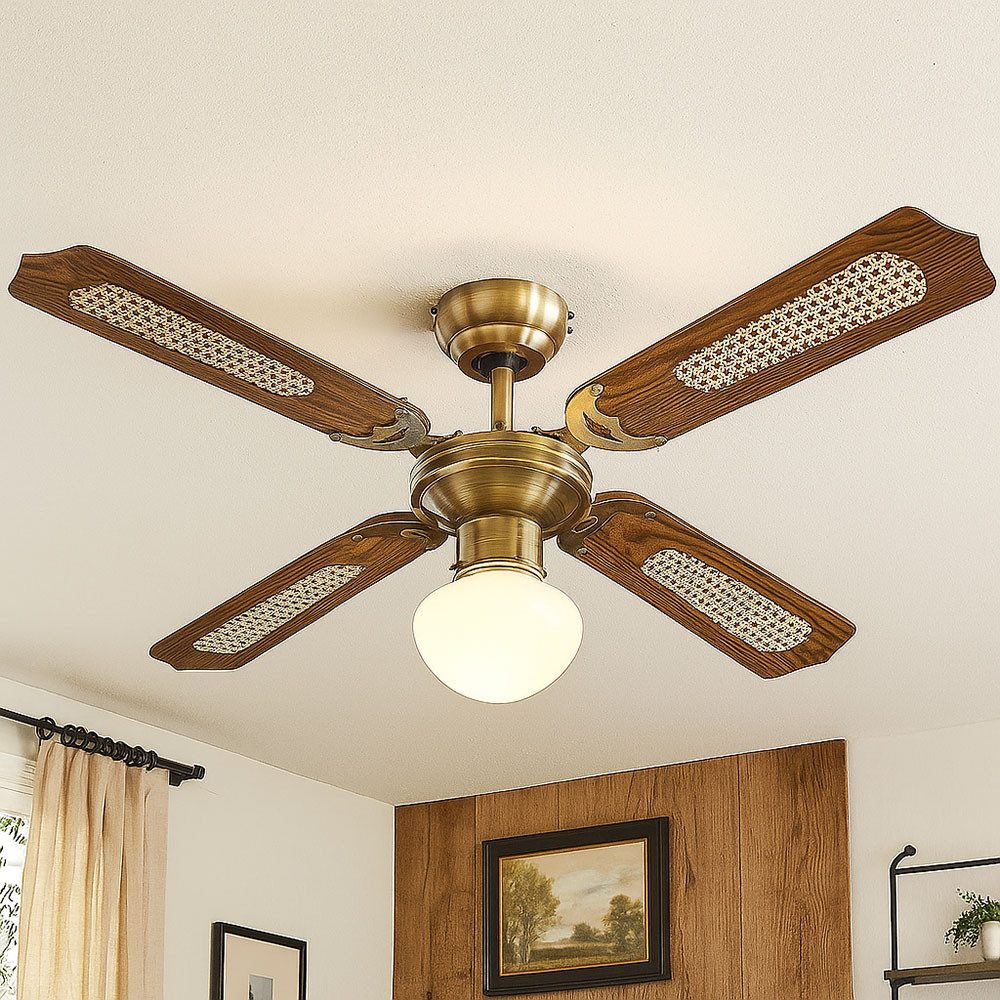 etc-shop Deckenventilator, Deckenventilator Deckenlampe LED Flügel wendbar Sommer Wintermodus
