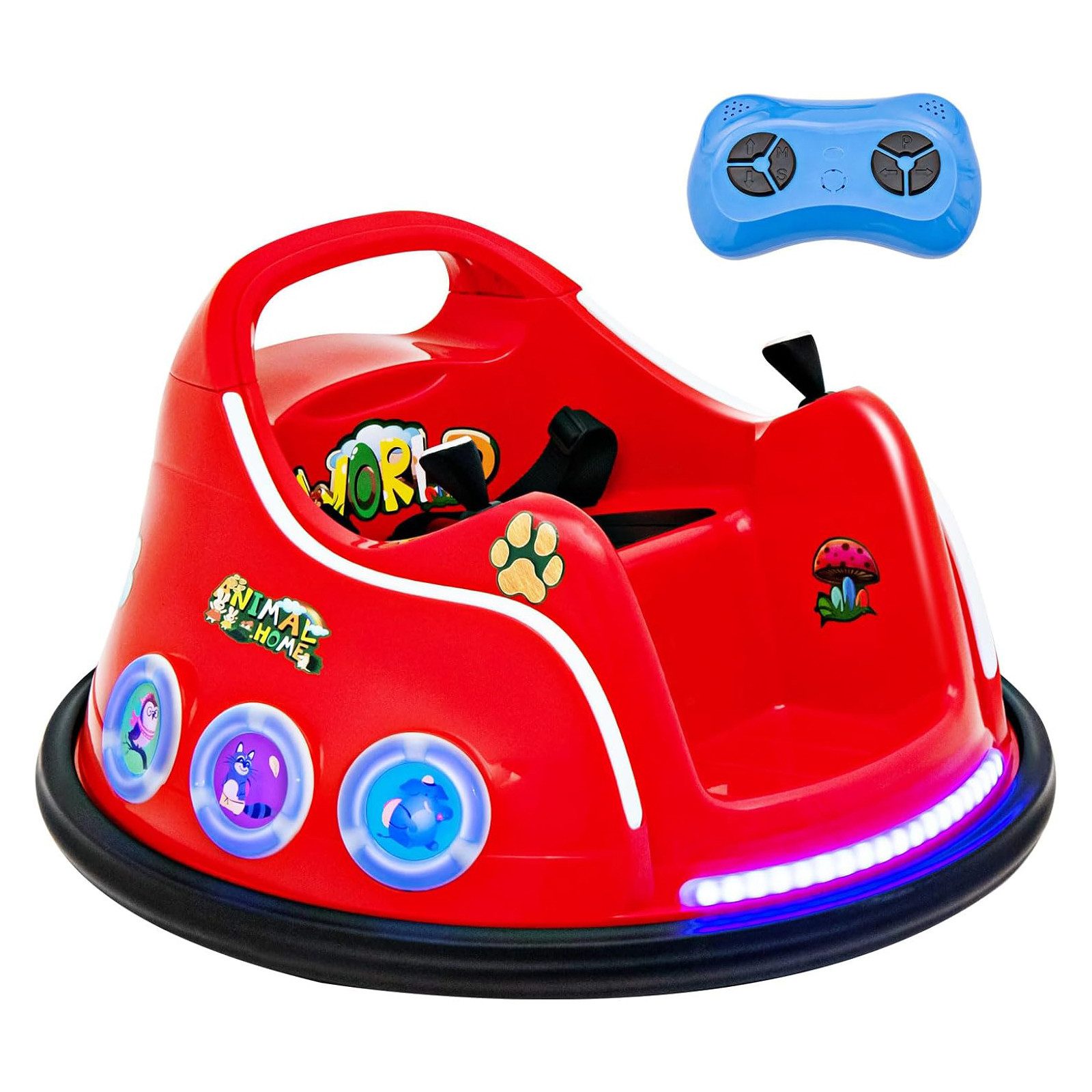 KOMFOTTEU Elektro-Kinderauto Autoscooter, blinkendem LED-Licht & Musik günstig online kaufen