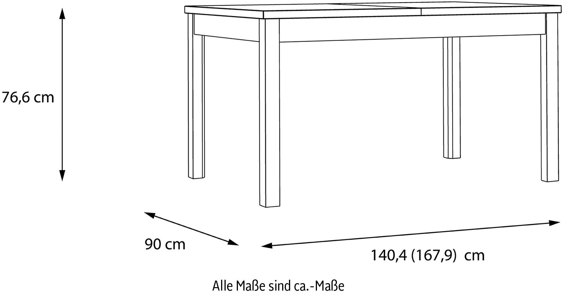 Esstisch, 140-195 cm Ausziehbar FORTE