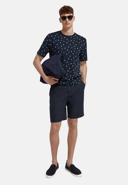 Scotch & Soda T-Shirt Shirt Kurzarmshirt mit R-Neck und All-Over-Muster (1-tlg)