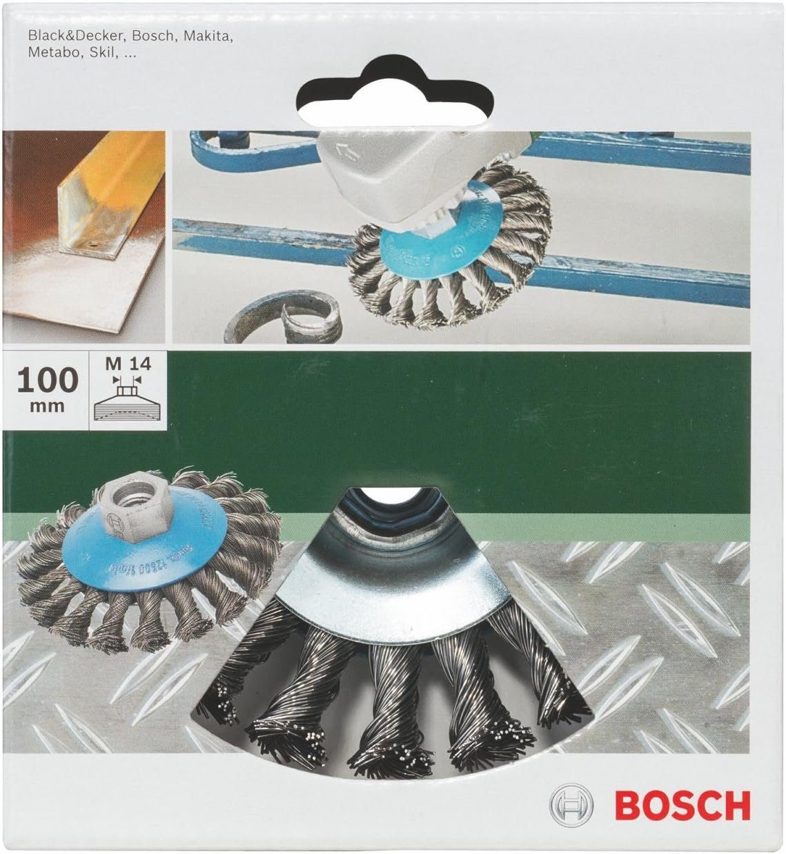 Bosch 2609256511 Bohrfutter 100 Draht, ø Kegelbürste M14 mm, BOSCH Gezopfter