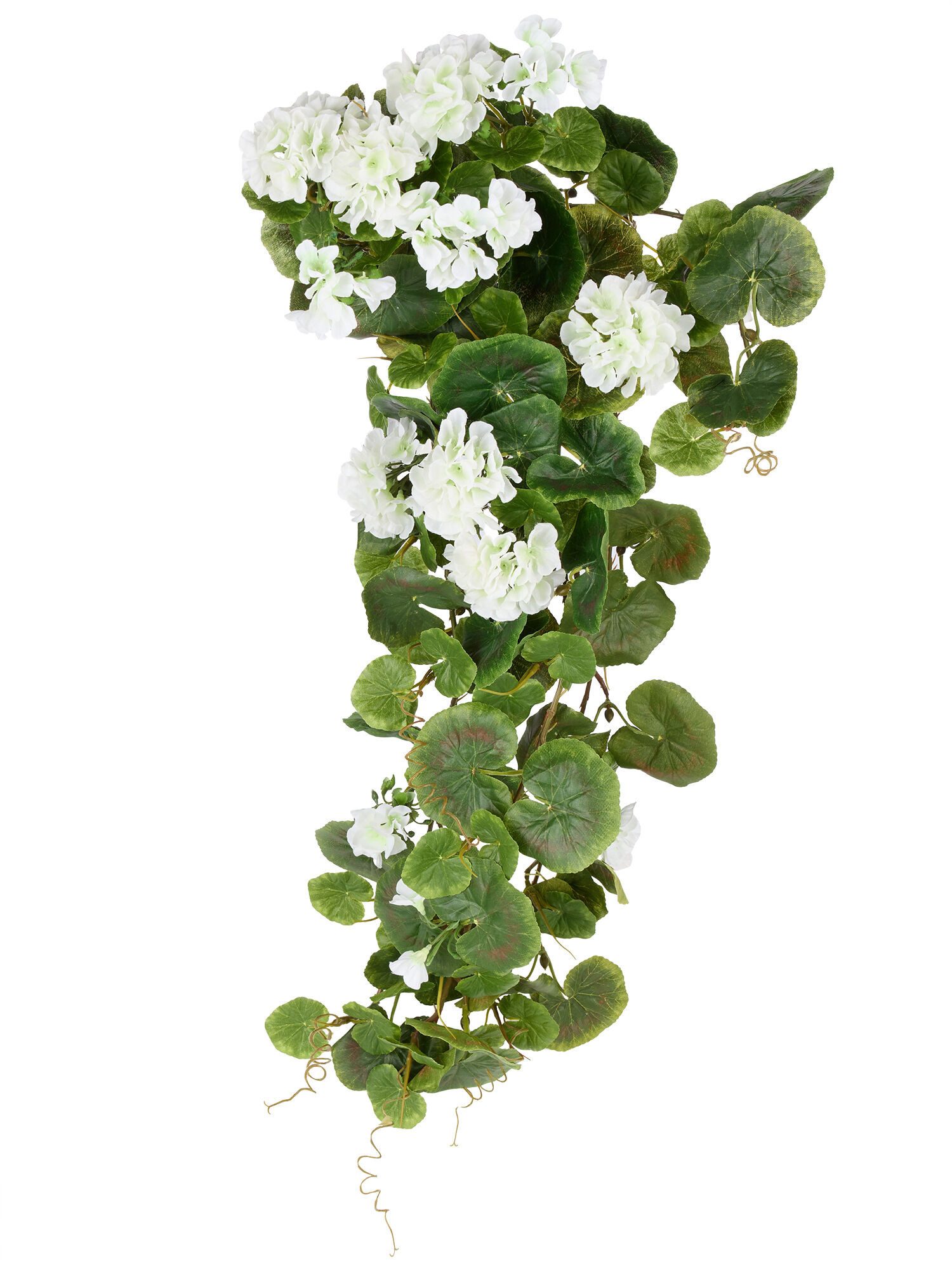 Kunstblume Kunstblume Geranie, Hängepflanze, UV-beständig, 80 cm Geranie, Dekorieren macht glücklich, für Balkon & Terrasse, pflegeleichte Geranien Deko