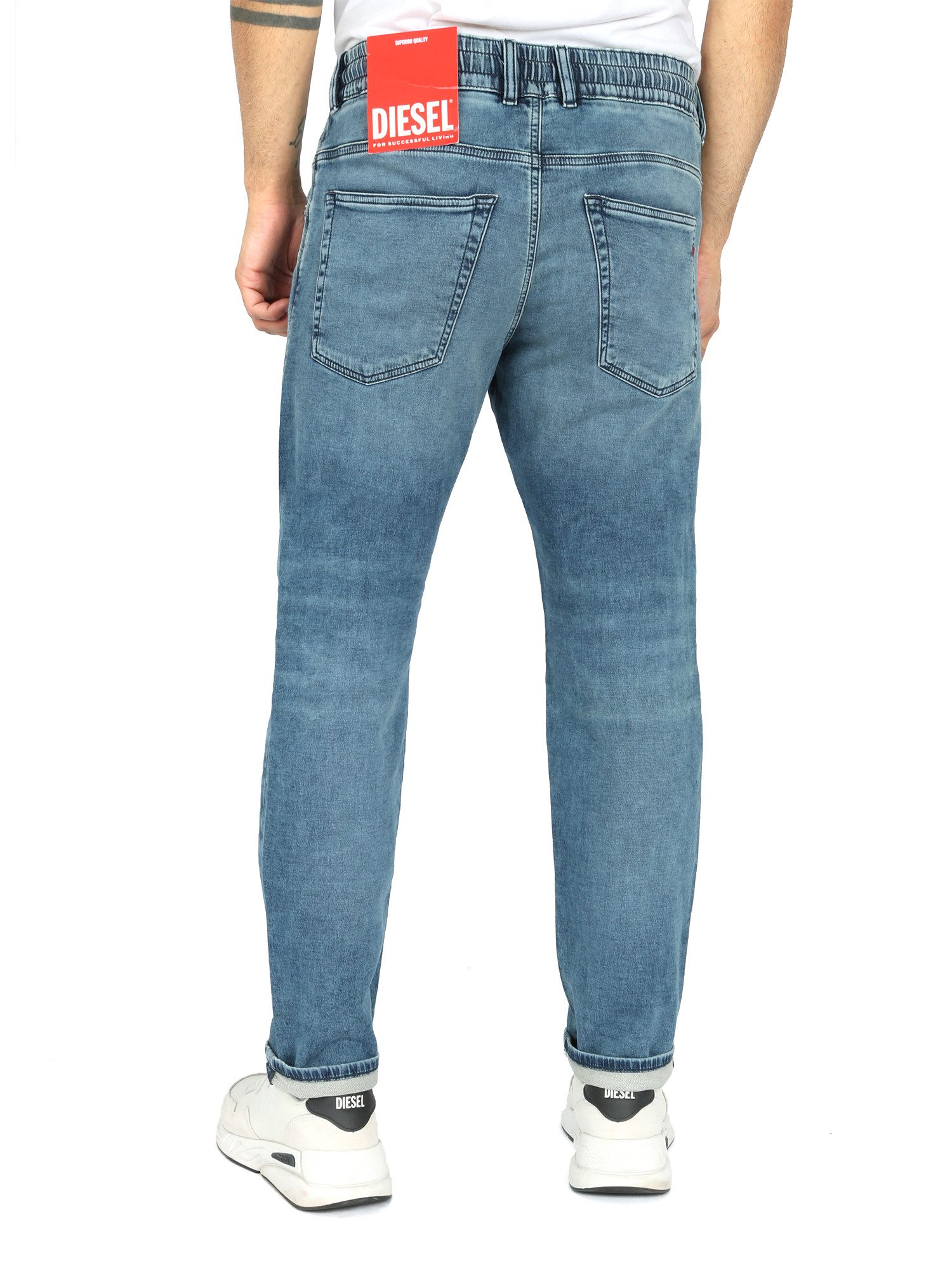 Diesel Tapered-fit-Jeans Regular Fit Supersoft JoggJeans® - D-KROOLEY 068FJ günstig online kaufen