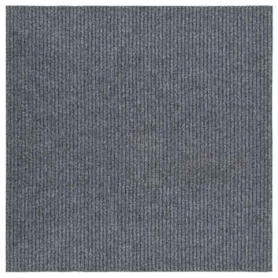 Teppich Schmutzfangläufer 100x100 cm Grau, furnicato, Quadrat