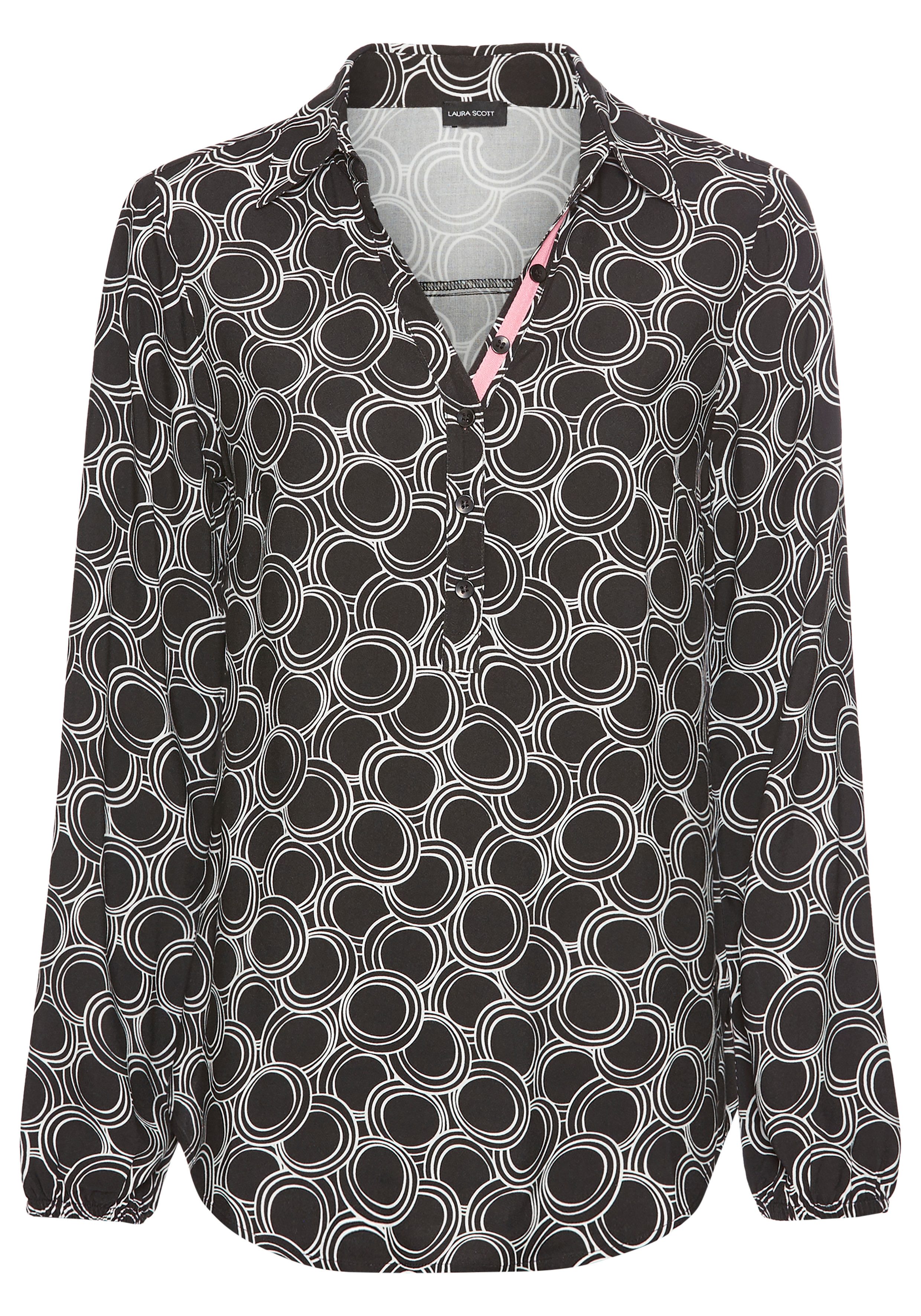 Laura Scott Longbluse mit Kontrasttape - NEUE KOLLEKTION