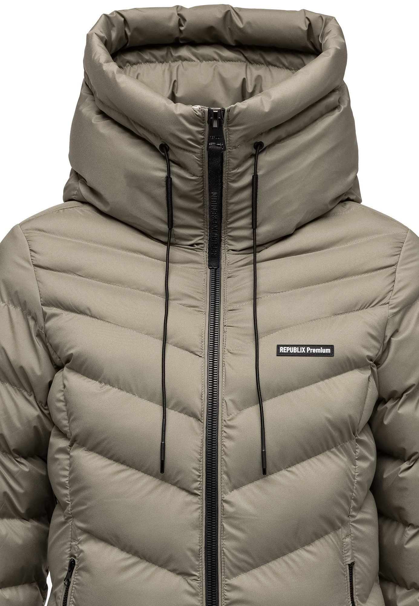 REPUBLIX Winterjacke KAIA Damen Gefütterte Winter Jacke Mantel Parka mit großer Kapuze