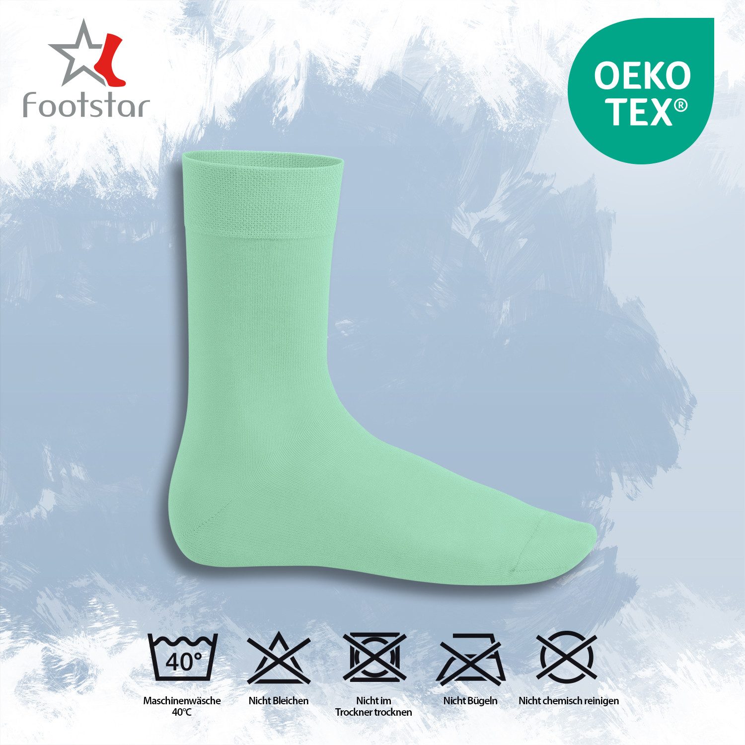 Footstar Basicsocken EVERYDAY! 10 PAAR Damen Herren Socken mit Baumwolle Basic Socken – Bild 3 von 3