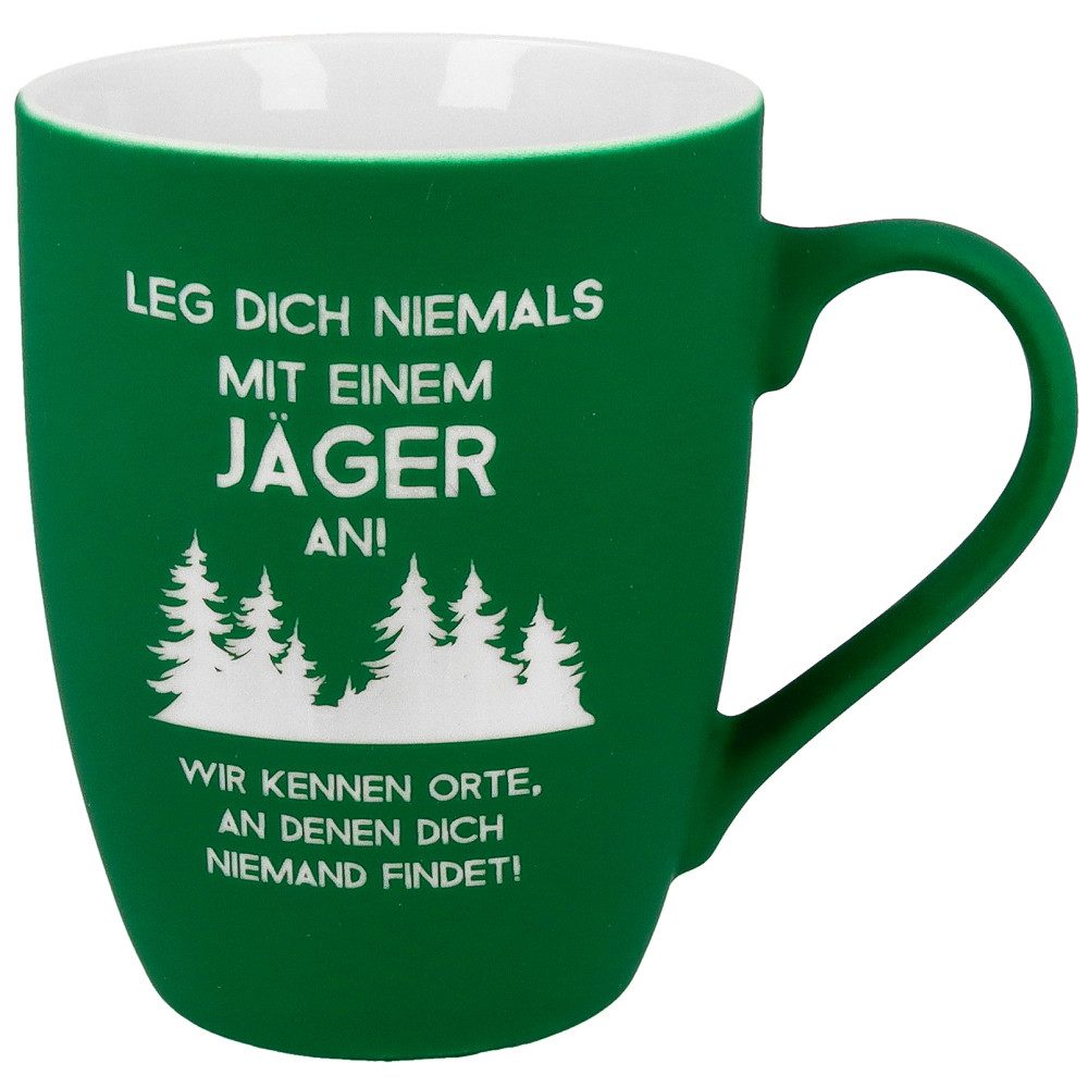 Spruchreif® Tasse SOFT-TOUCH-Tasse mit Spruch, Männergeschenke, Geschenke Jäger, Jagd