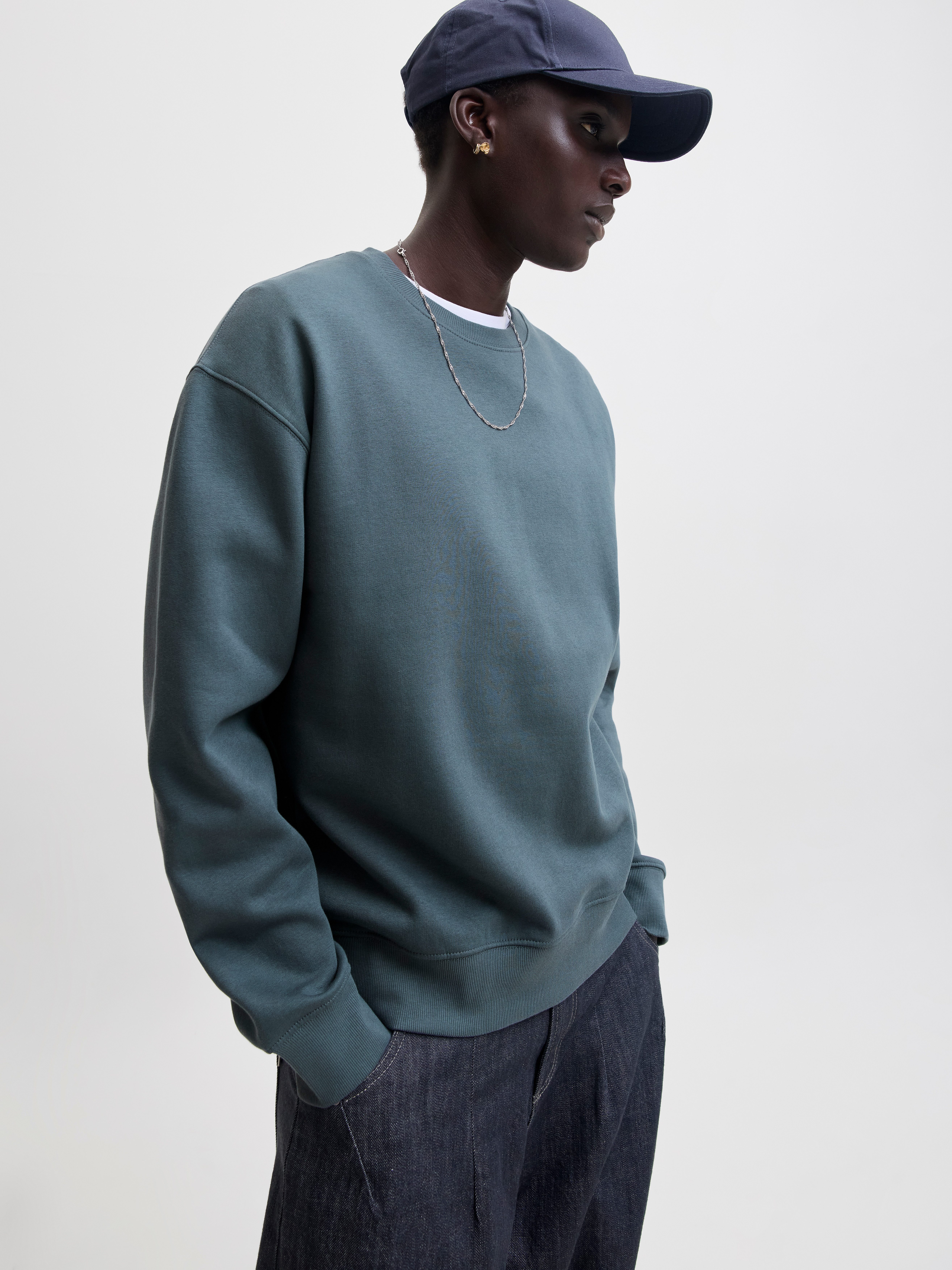 Jack & Jones Sweatshirt JJEACE SWEAT CREW NECK NOOS Baumwollmischung, locker geschnitten – Bild 2 von 5
