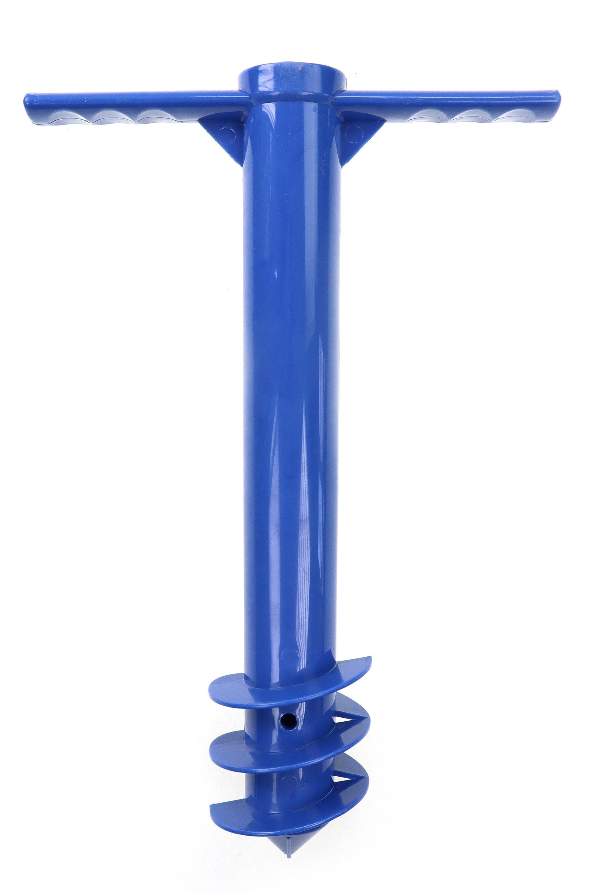 ELLUG Schirmständer Bodenhülse für Sonnenschirm 24 * 38cm Halterung Rasendorn Bodendübel