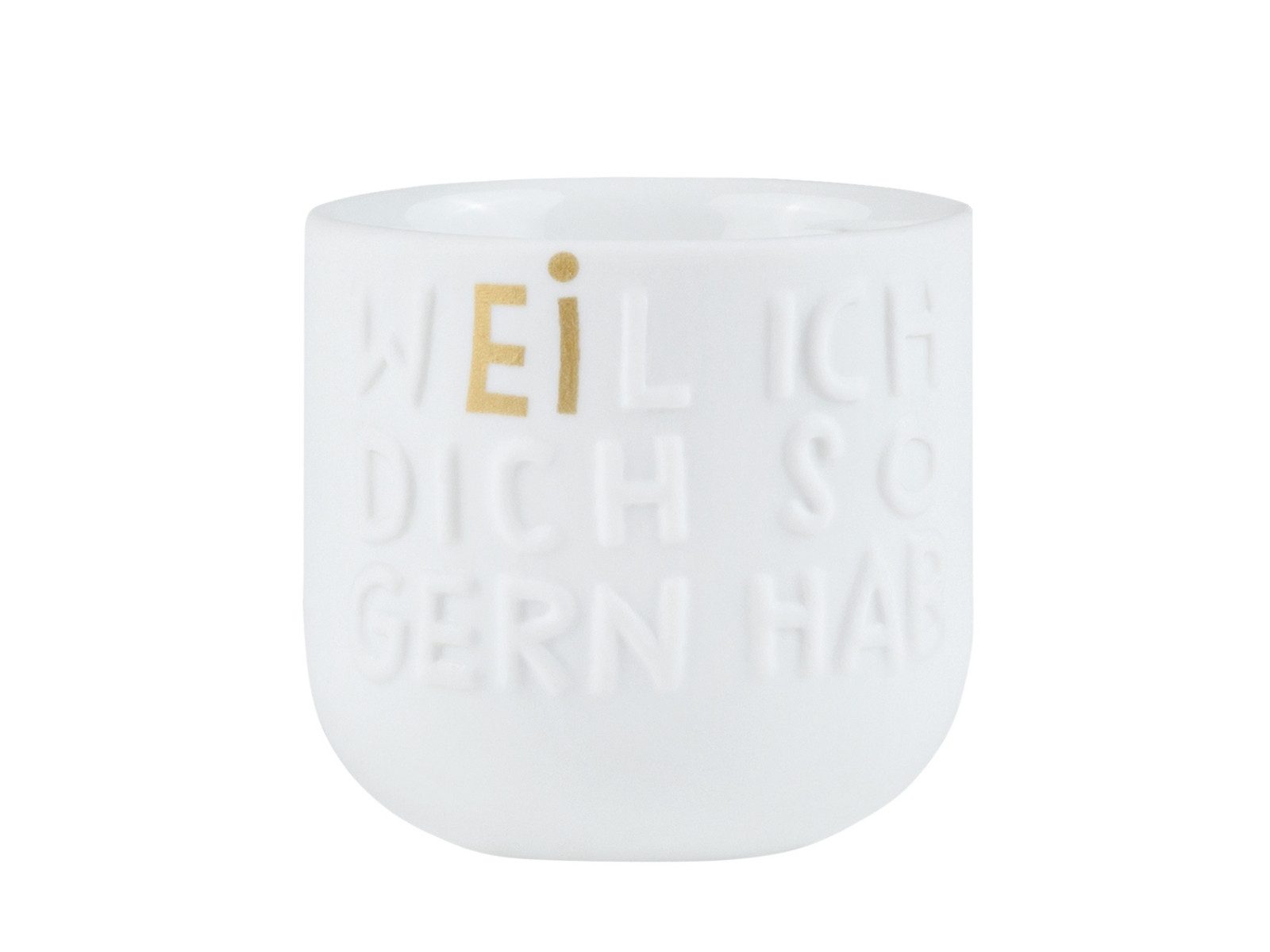 räder design stories Eierbecher Guten Morgen Eierbecher Weil ich dich so gern hab weiß 4,5cm
