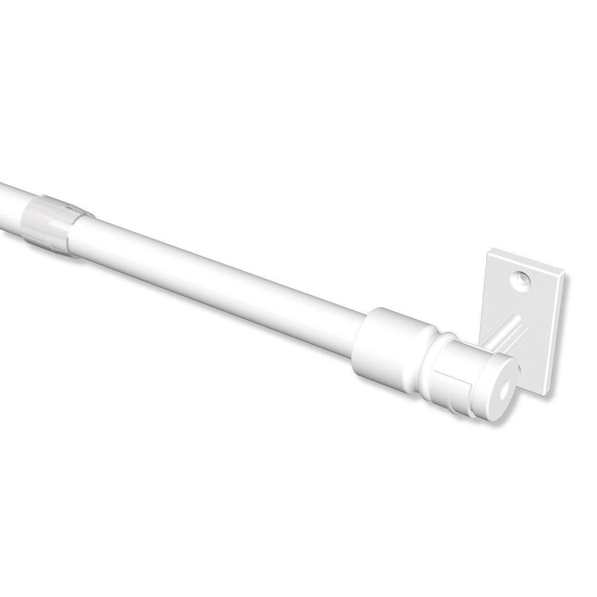 INTERDECO Caféhausstange Sora, Ø 12 mm, 1-läufig, Weiss, ausziehbar günstig online kaufen