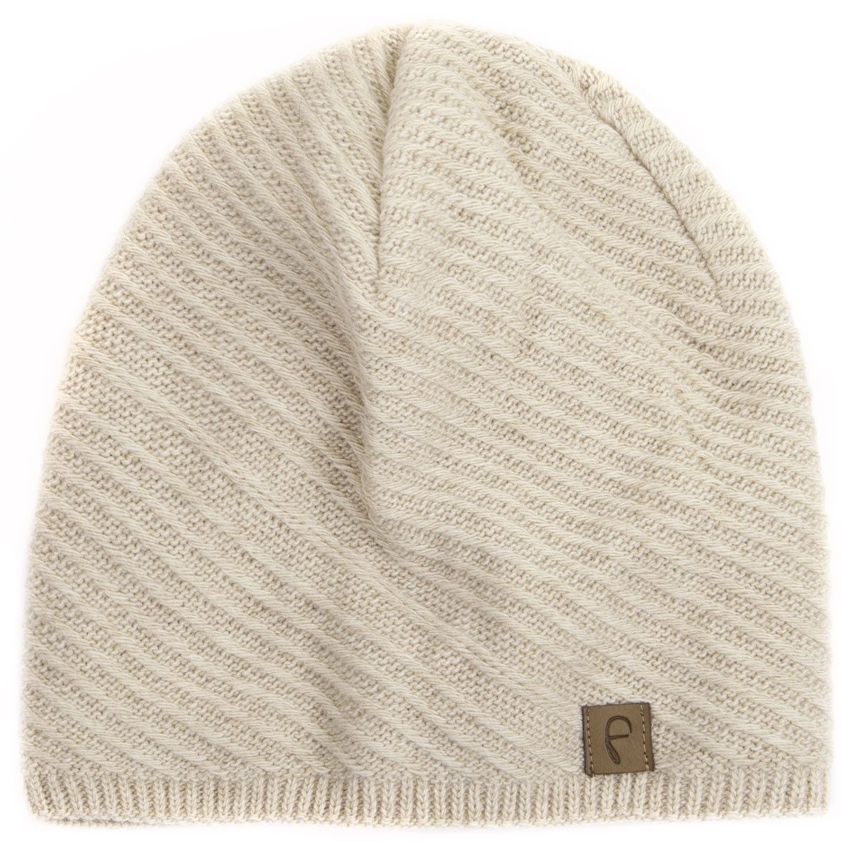 Faera Strickmütze Wintermütze Damen Mütze Beanie Haube gefüttert Strickmütze Damenmütze