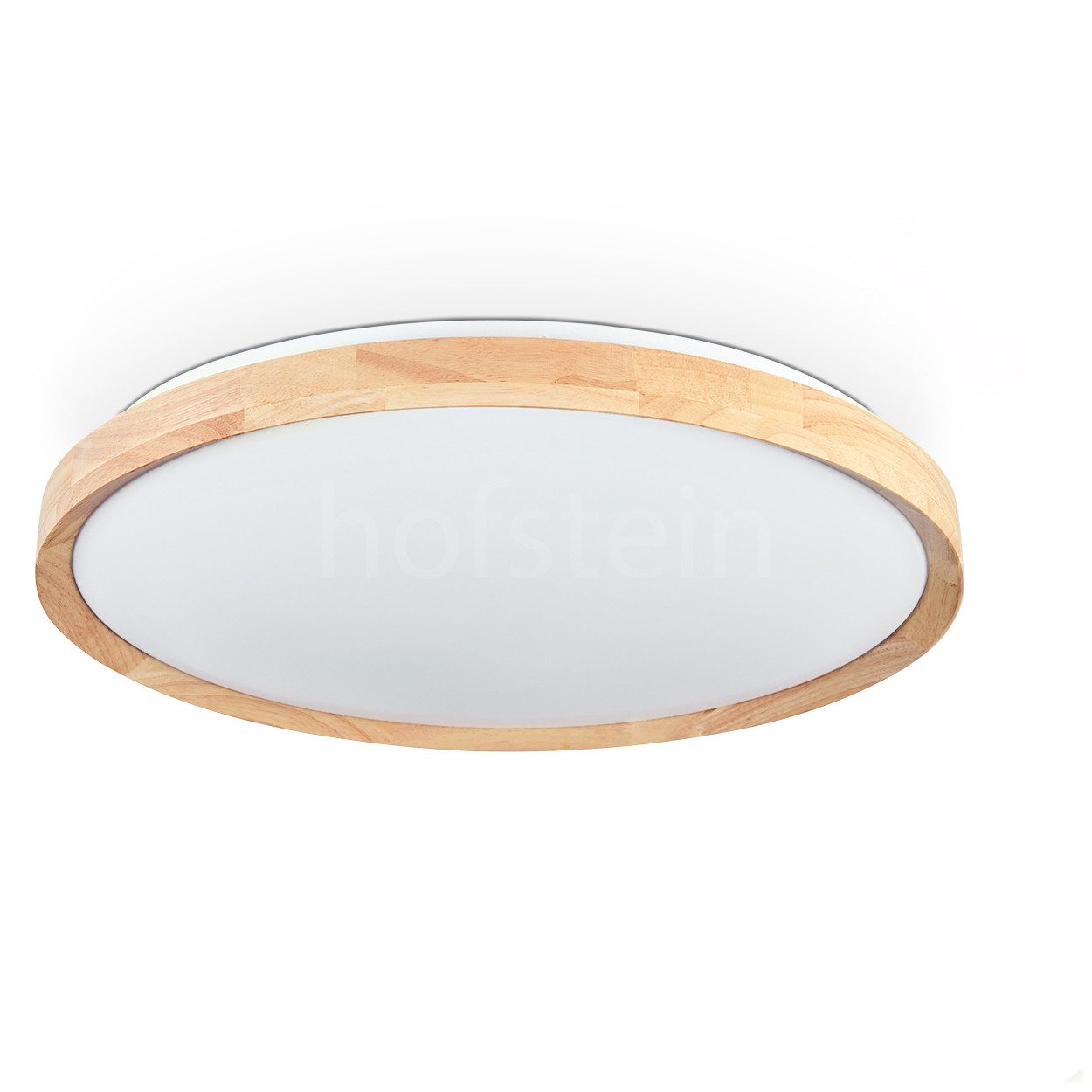 hofstein Deckenleuchte dimmbare Deckenlampe aus Metall/Bambus/Kunststoff in günstig online kaufen