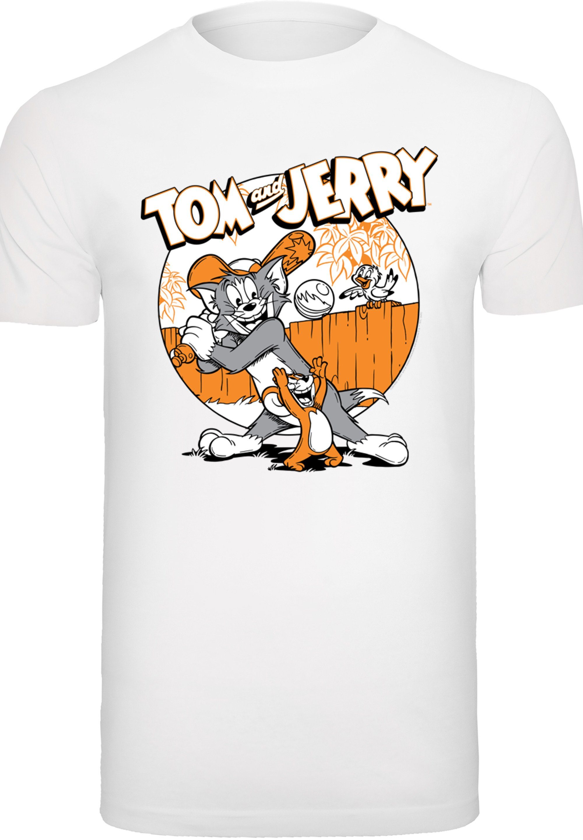 F4NT4STIC T-Shirt Tom and Jerry Jerry lizenziertes T-Shirt TV Offiziell Play Print, And Tom Serie Baseball