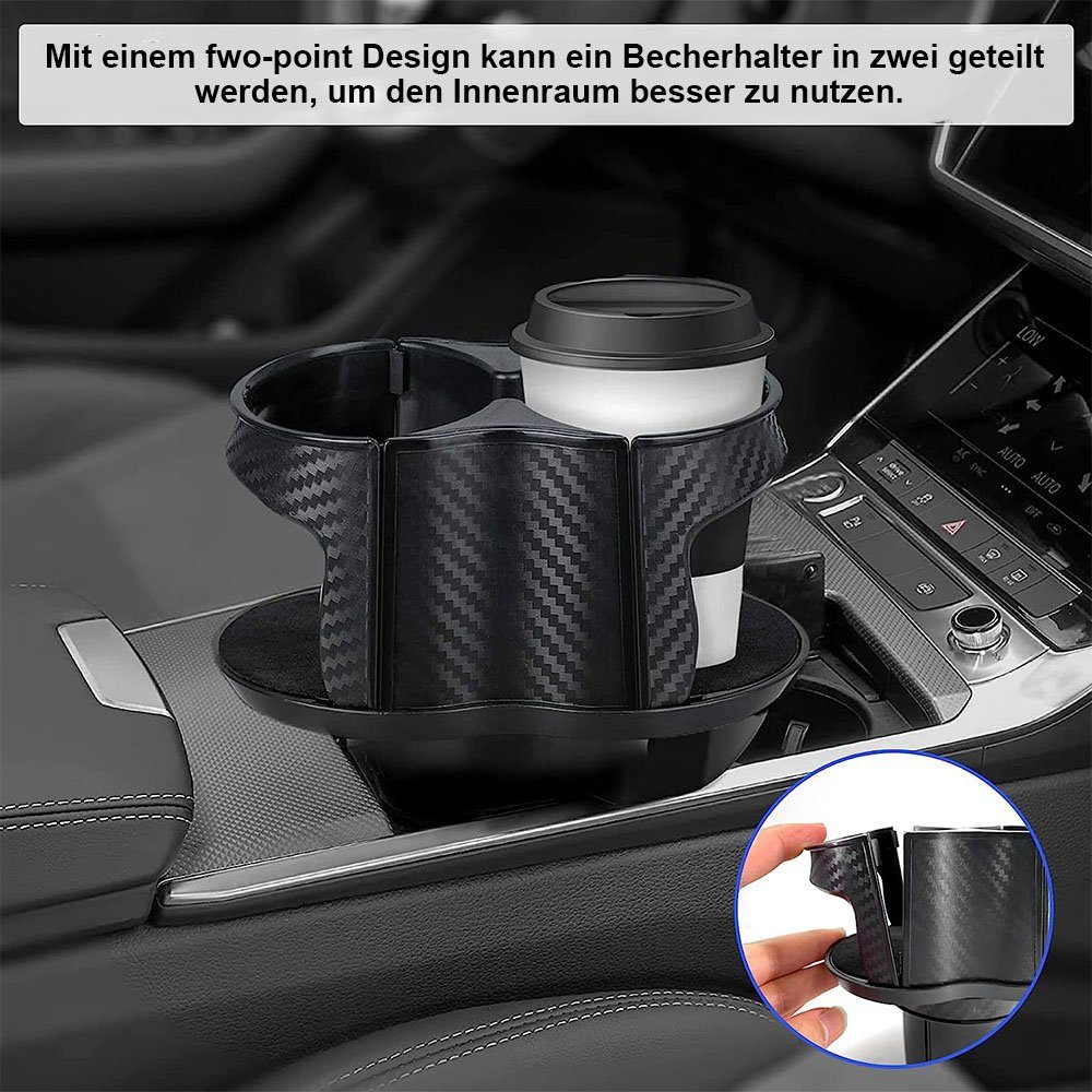 2 in Holder, Doppel Tasse. Wasserflasche TUABUR 1 Gap Cup Organizer, Tassenuntersetzer Auto