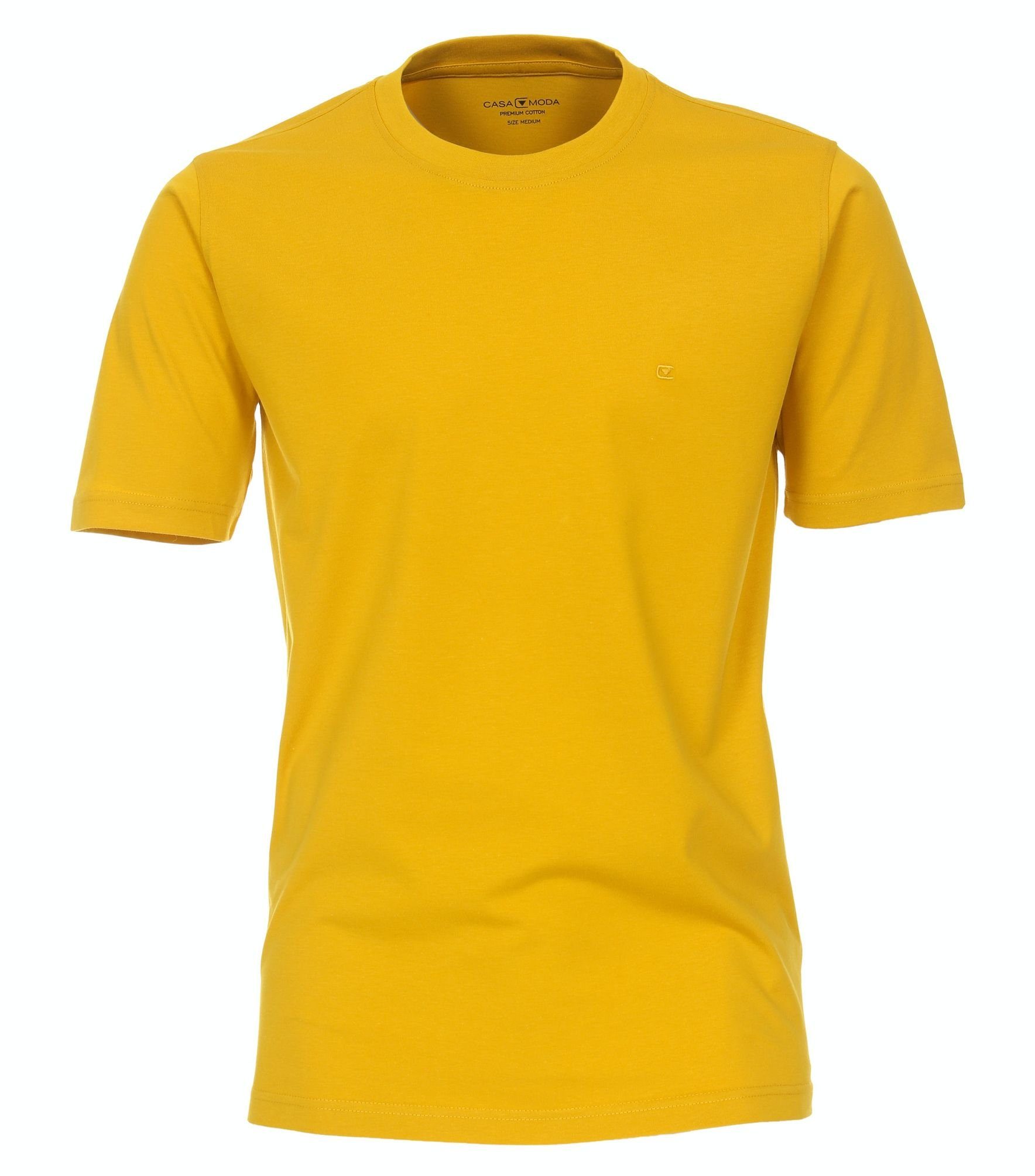 T-Shirt T-Shirt 004200 Gelb CASAMODA unifarben (539)