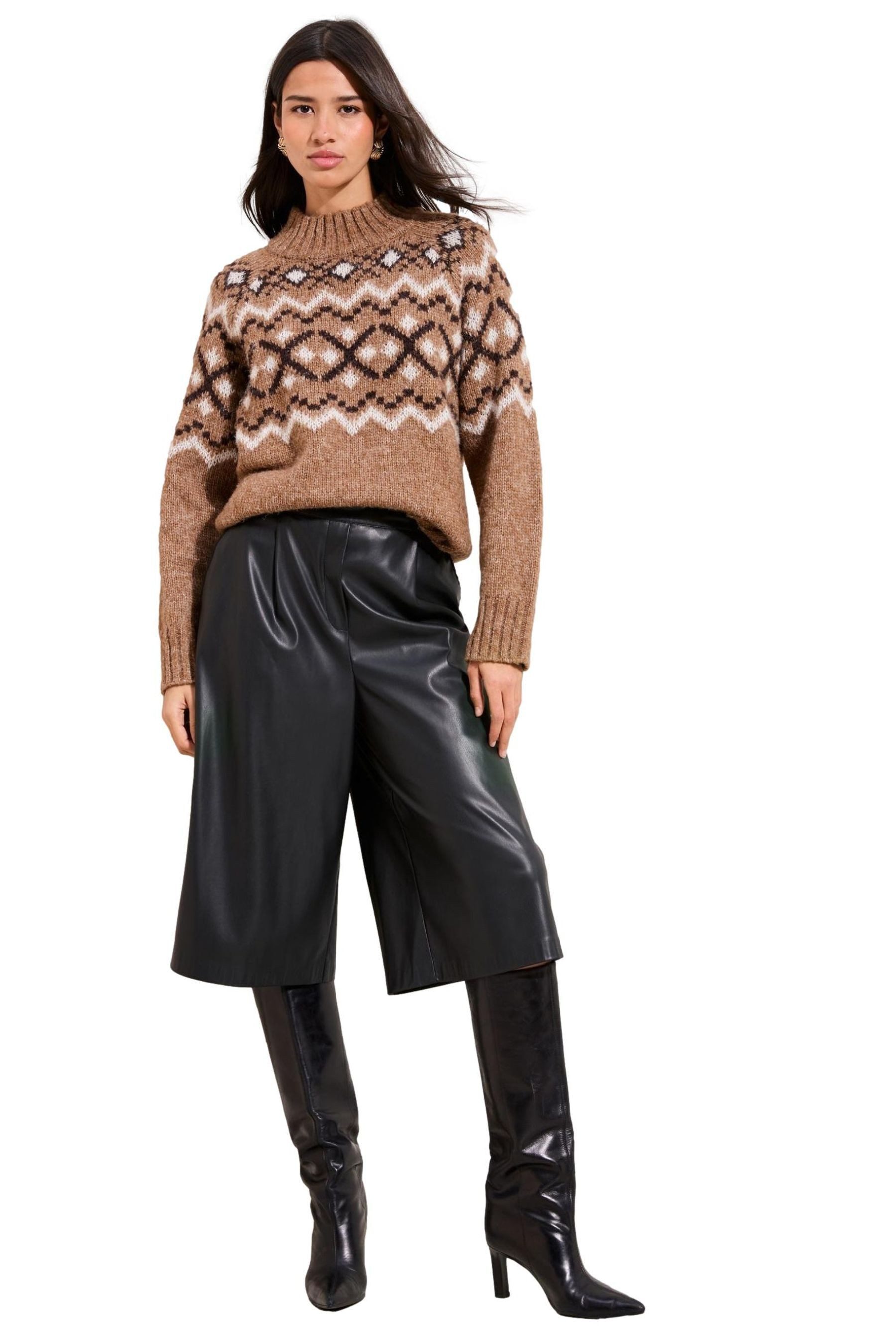 Friends Like These Norwegerpullover Friends Like These Pullover mit Fairisle-Muster (1-tlg)