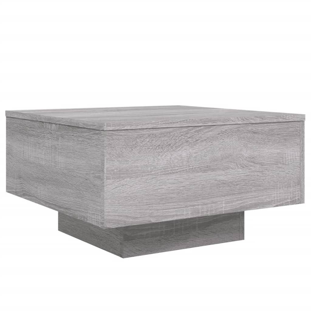 furnicato Couchtisch Grau Sonoma 55x55x31 cm Holzwerkstoff (1-St) günstig online kaufen
