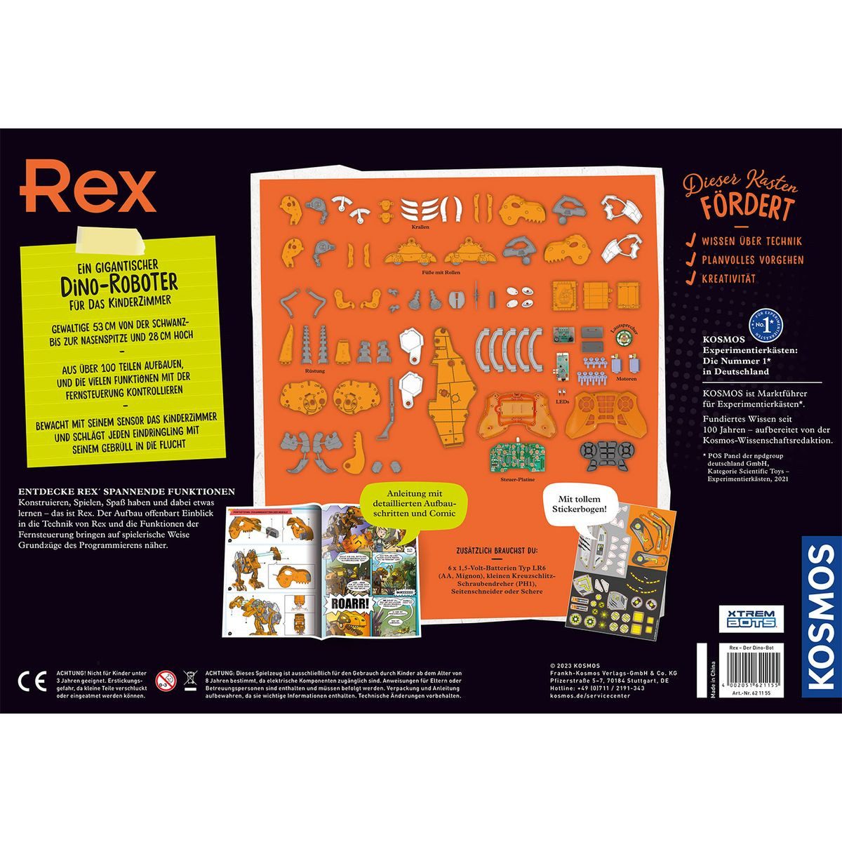 Kosmos Experimentierkasten Experimentierset Rex der Dino-Bot