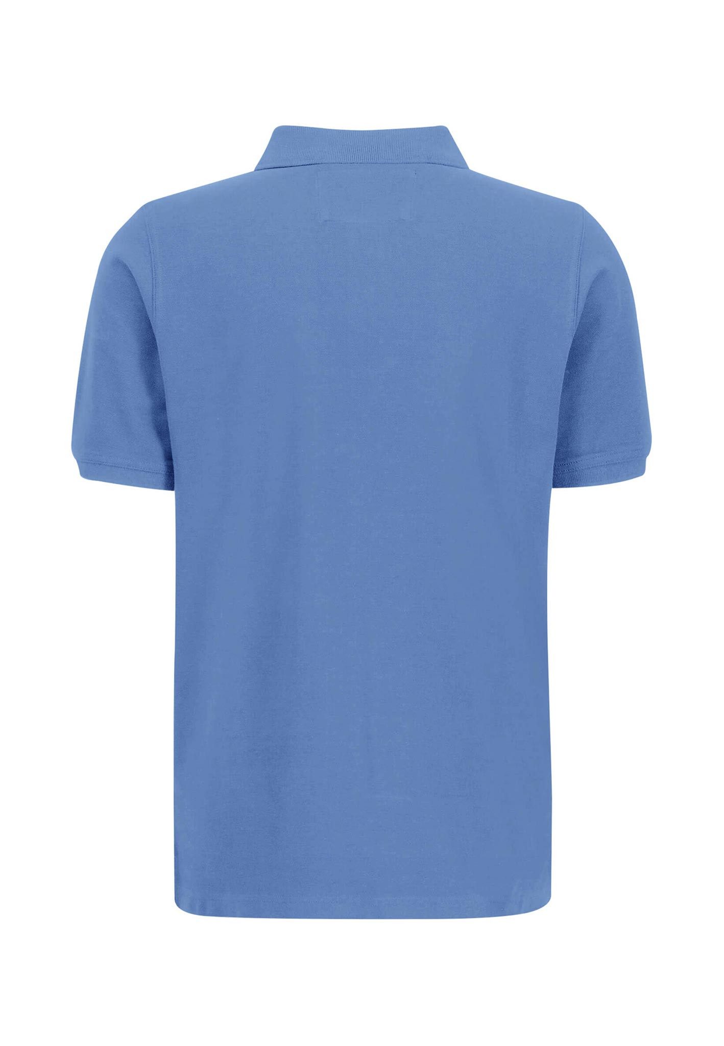FYNCH-HATTON Poloshirt Poloshirt Piquê aus Baumwolle mit Brusttasche Hellblau