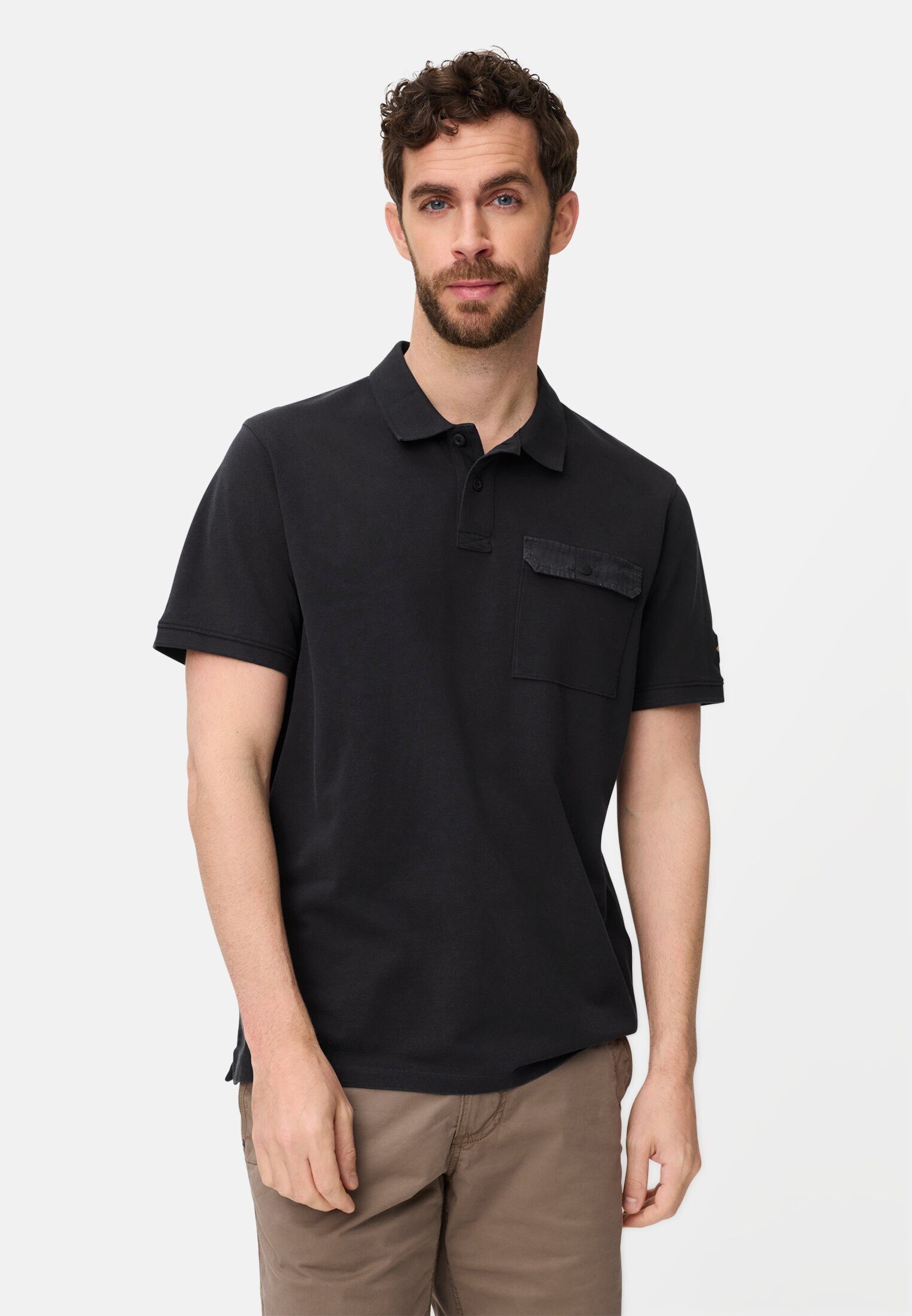 Poloshirt aus reiner Baumwolle Kurzarm