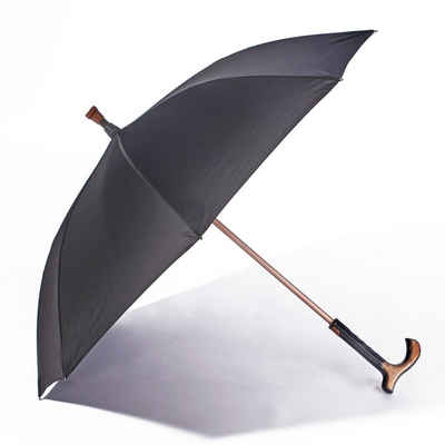 HAC24 Gehstock Spazierstock Gehhilfe, mit integriertem Regenschirm
