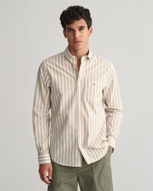 Gant Langarmhemd Herren Freizeithemd aus Popeline Regular Fit (1-tlg)