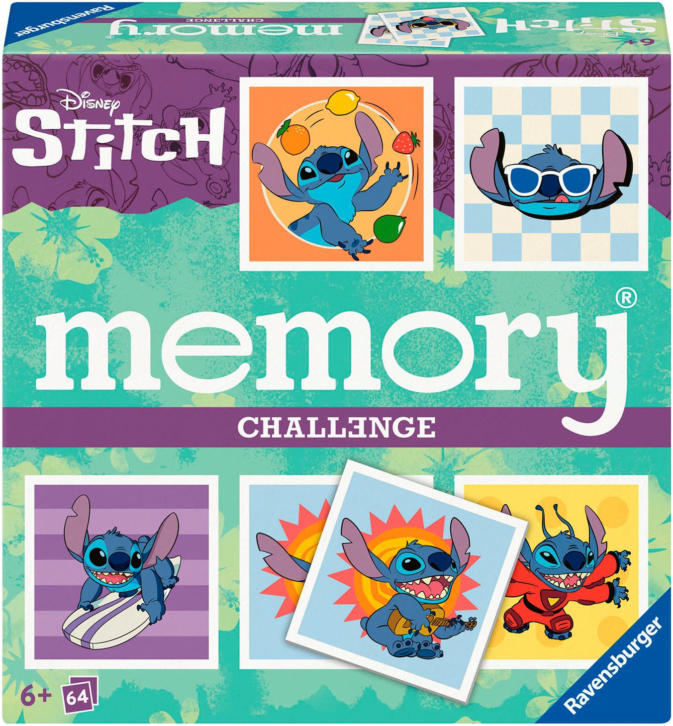 Ravensburger Spiel Challenge memory® Disney Stitch, Merkspiel, Made in Europe