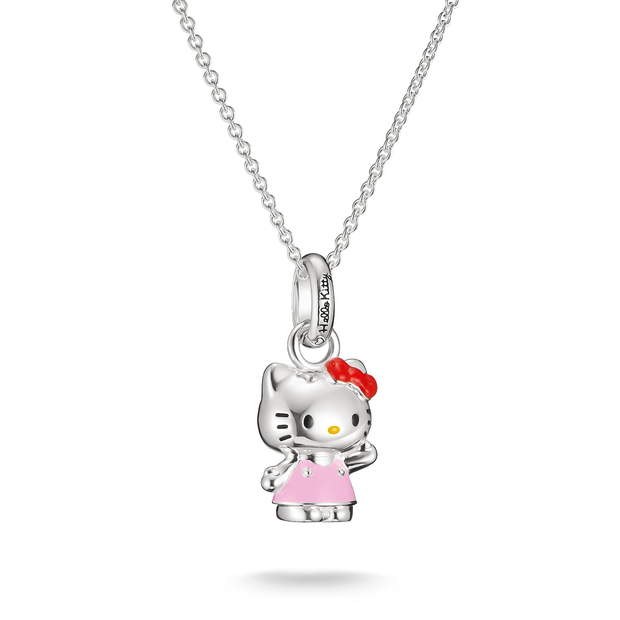 THOMAS SABO Kette mit Anhänger THOMAS SABO ♡ Hello Kitty Kette klassisch rosa, Emaille
